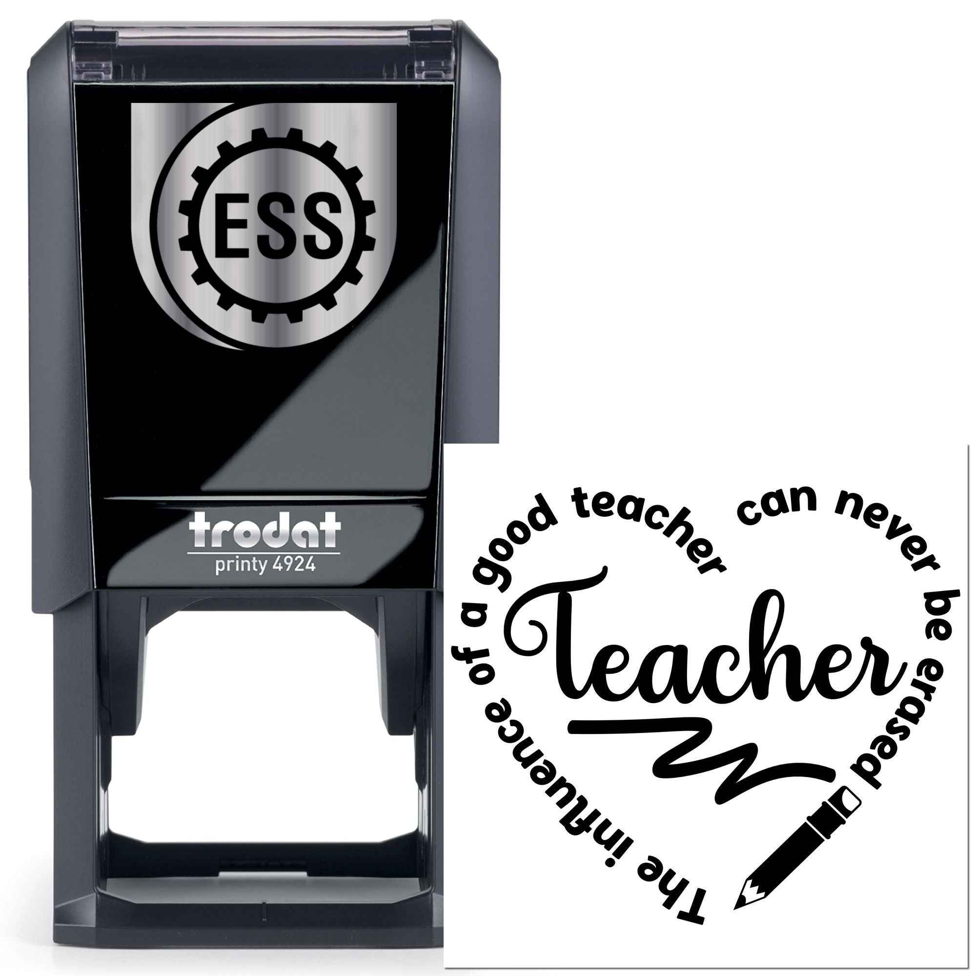 Self-Inking Teacher Heart Papercraft Stamp