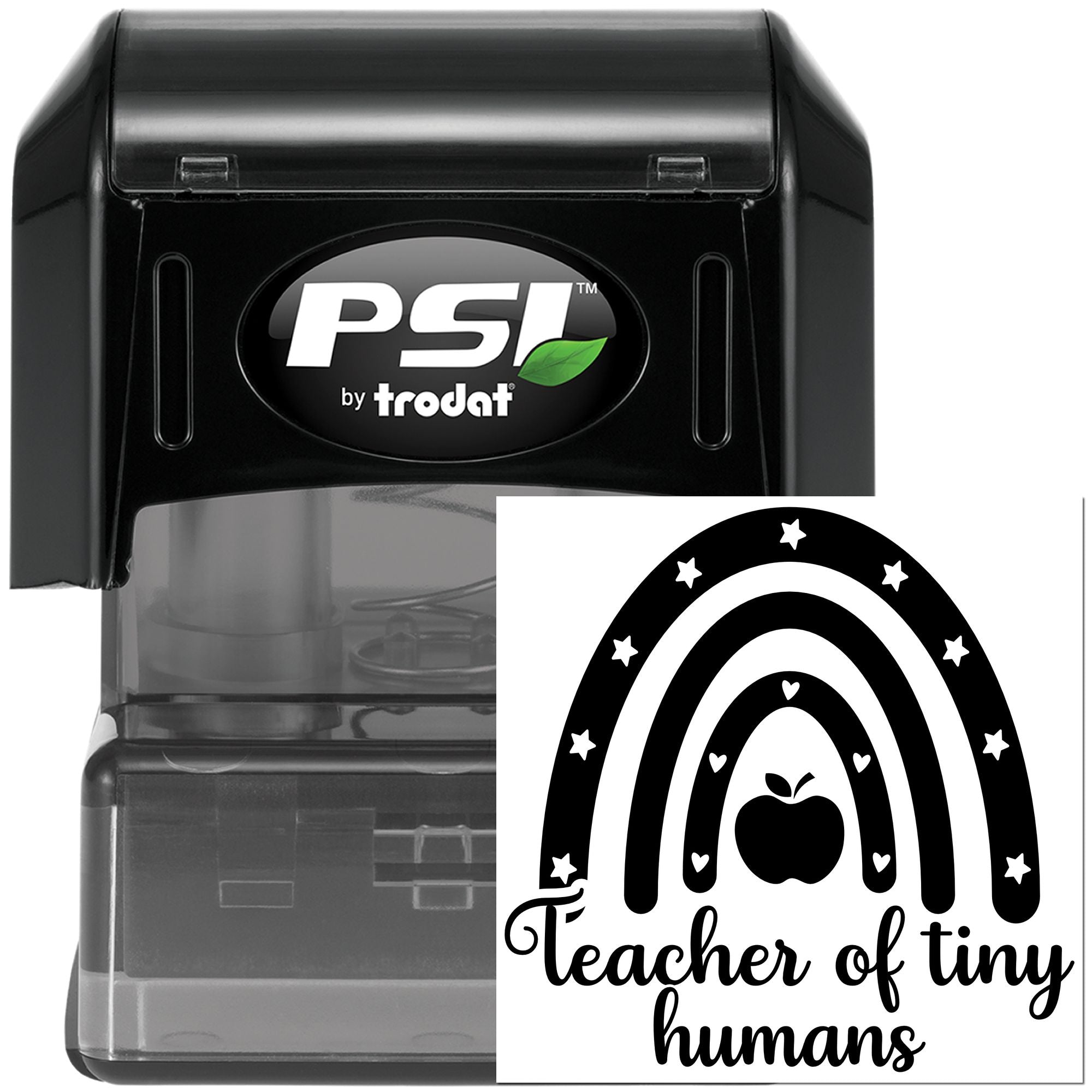 Pre-Inked Tiny Humans Teacher Party Favor Stamp