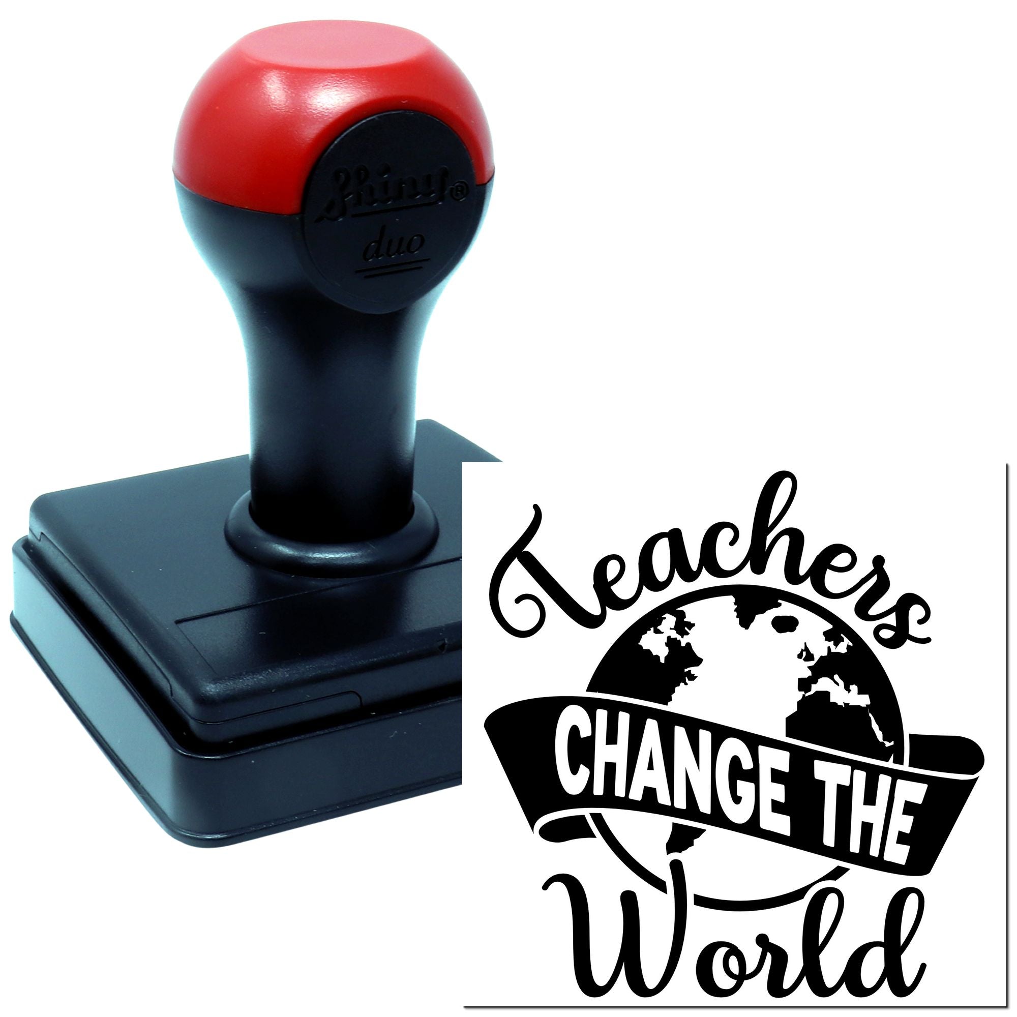 Duo Teachers Change The World Daily Hand Stamp