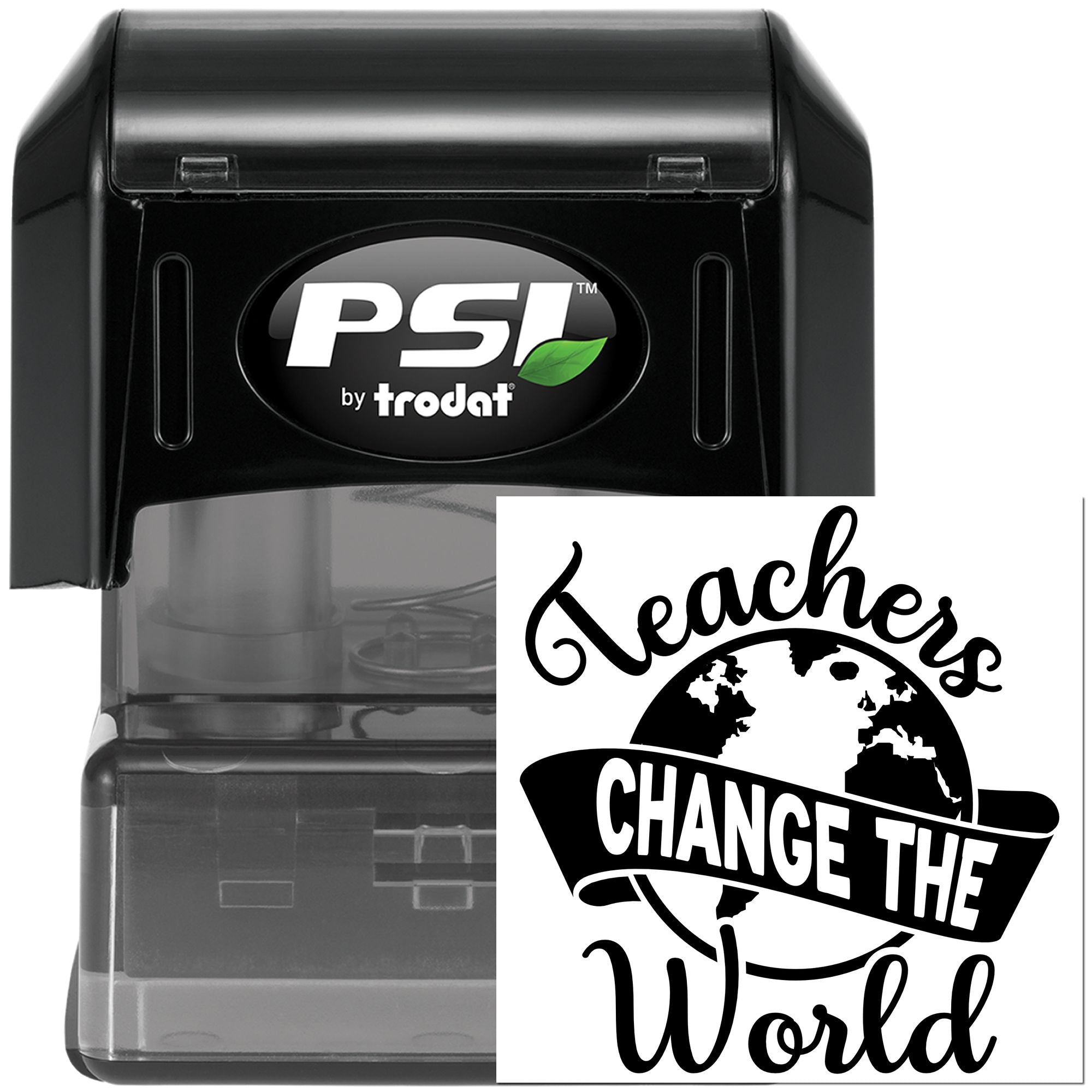 Pre-Inked Change The World Craft Stamp