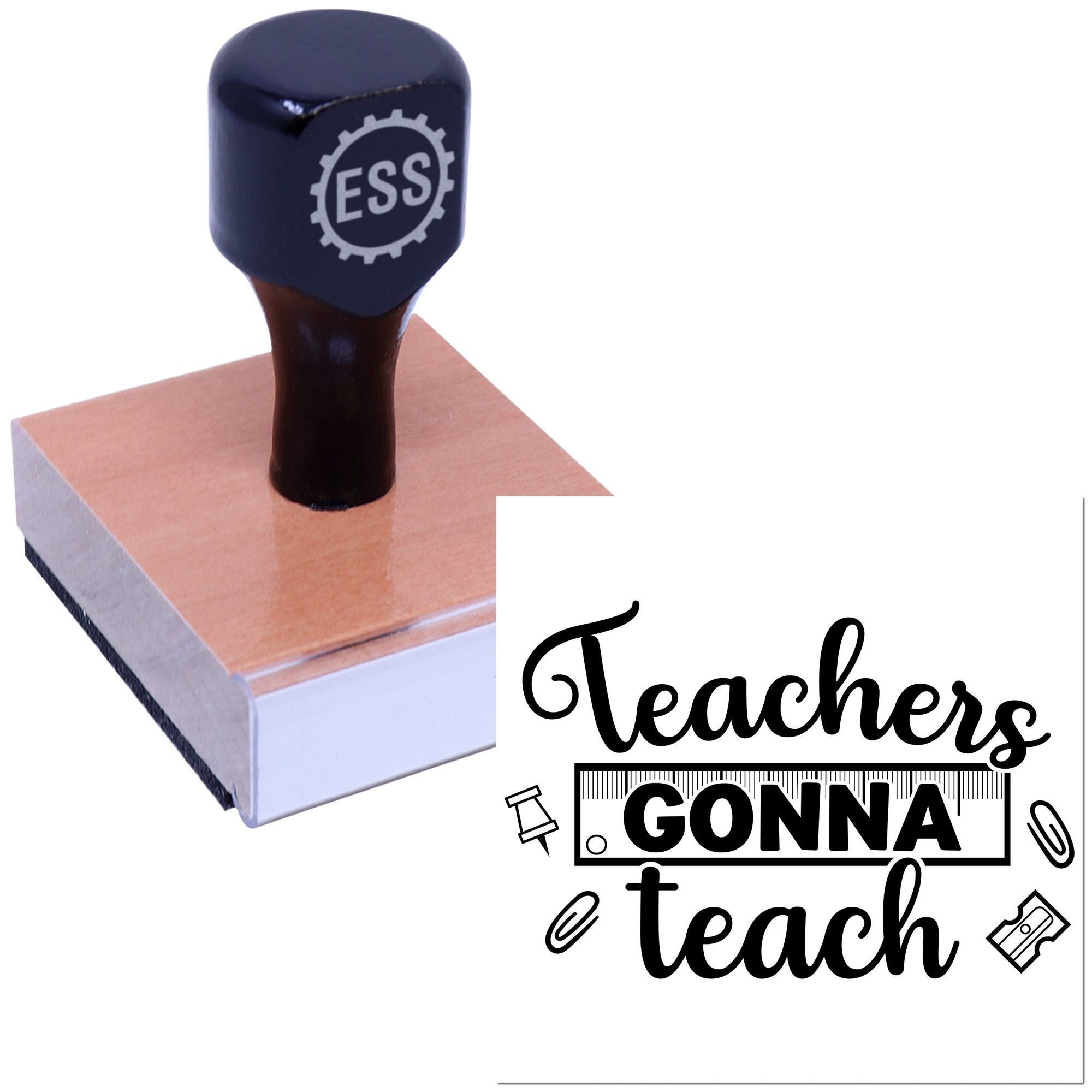 Empowering Teacher Tools Paper Craft Rubber Stamp