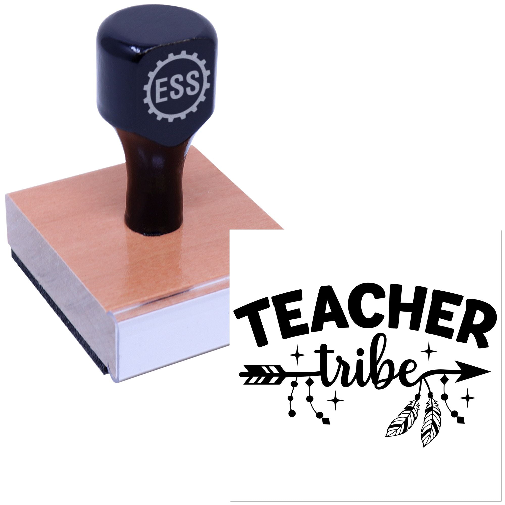 Feathered Teaching Tribe Papercraft Rubber Stamp