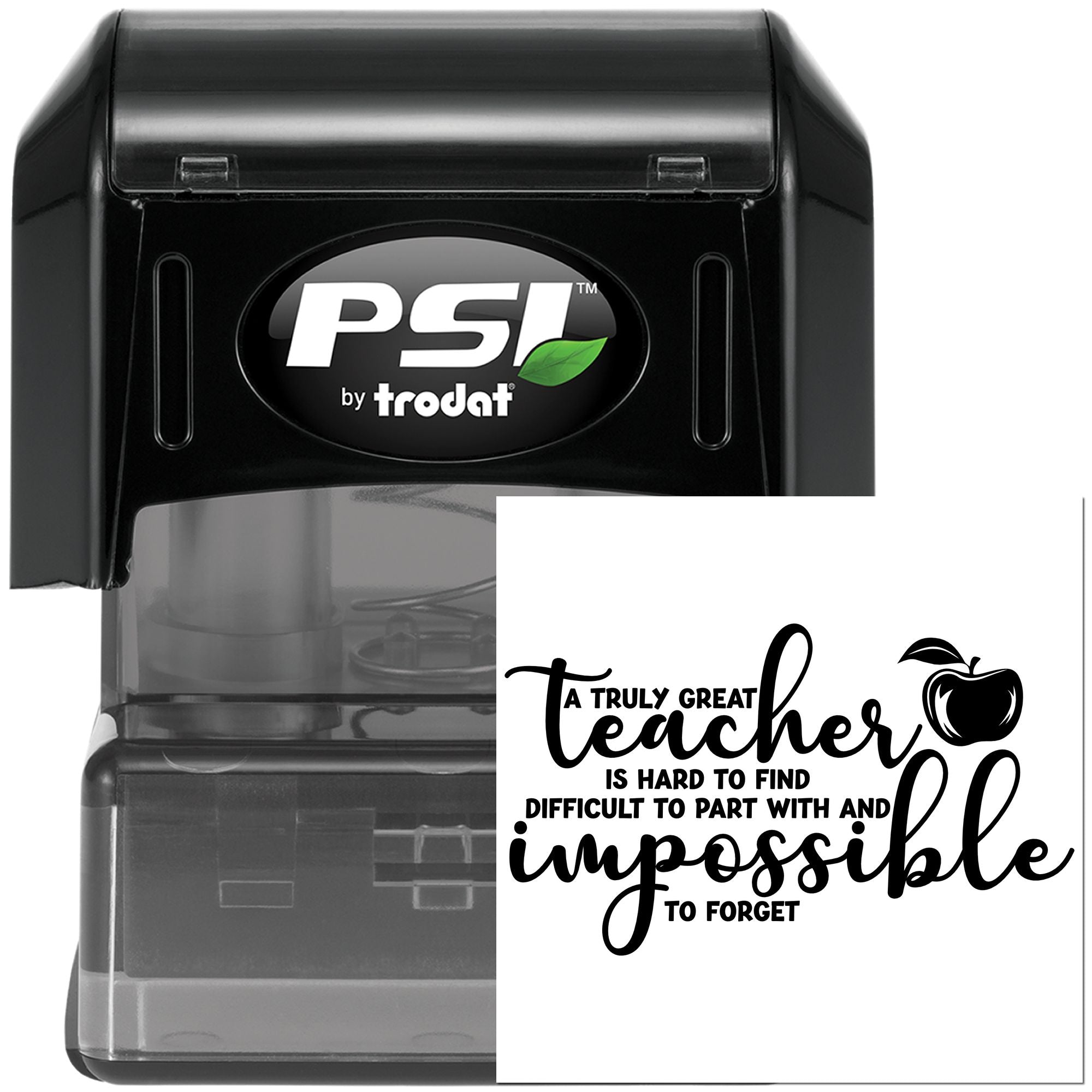 Pre-Inked Inspiring Teacher Quote Cardmaking Stamp