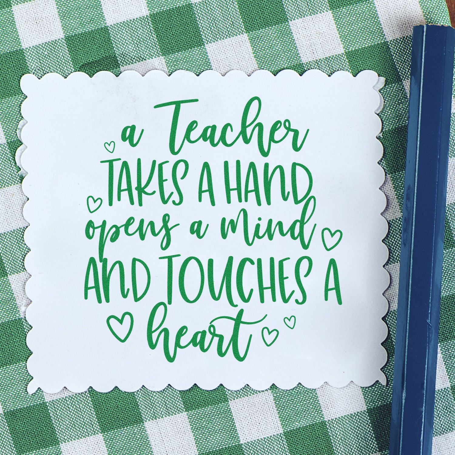 Self-Inking Heartfelt Message Note Card Stamp