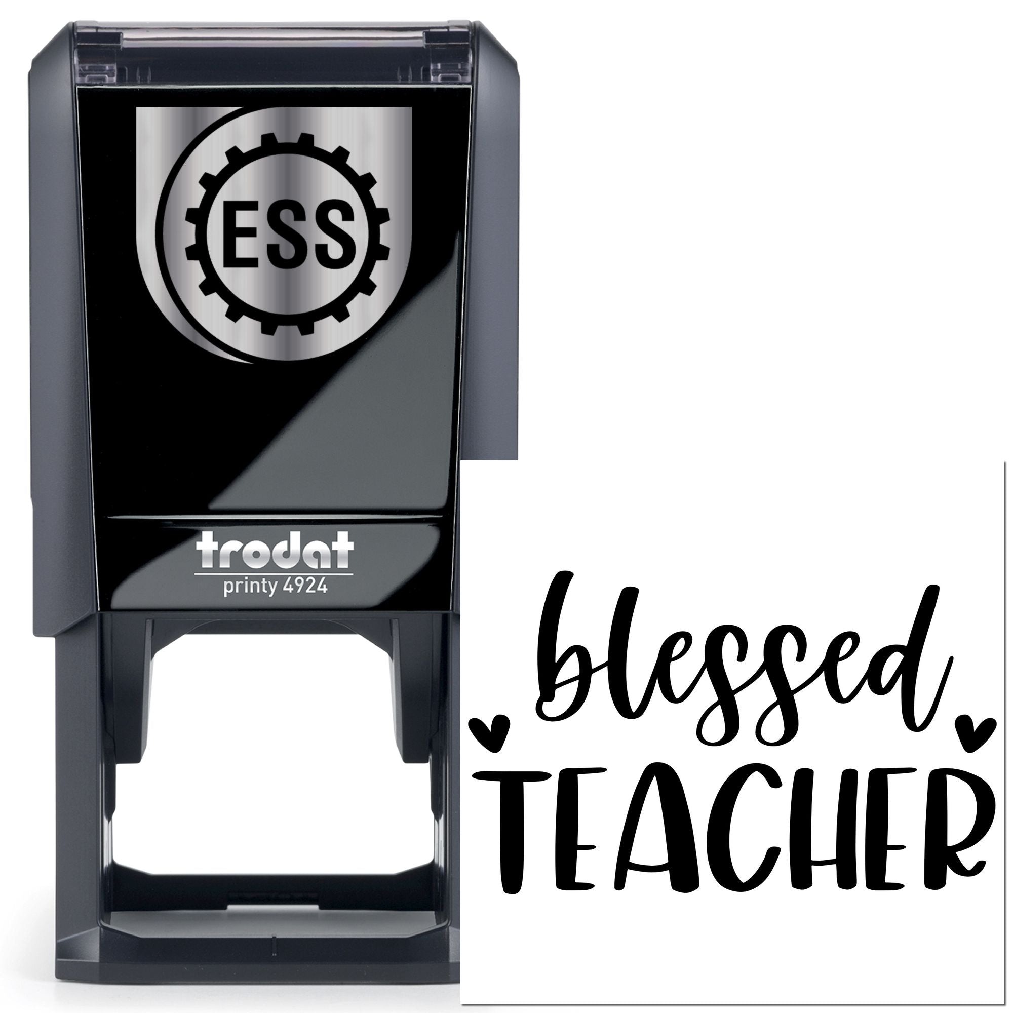 Self-Inking Blessed Teacher Place Card Stamp