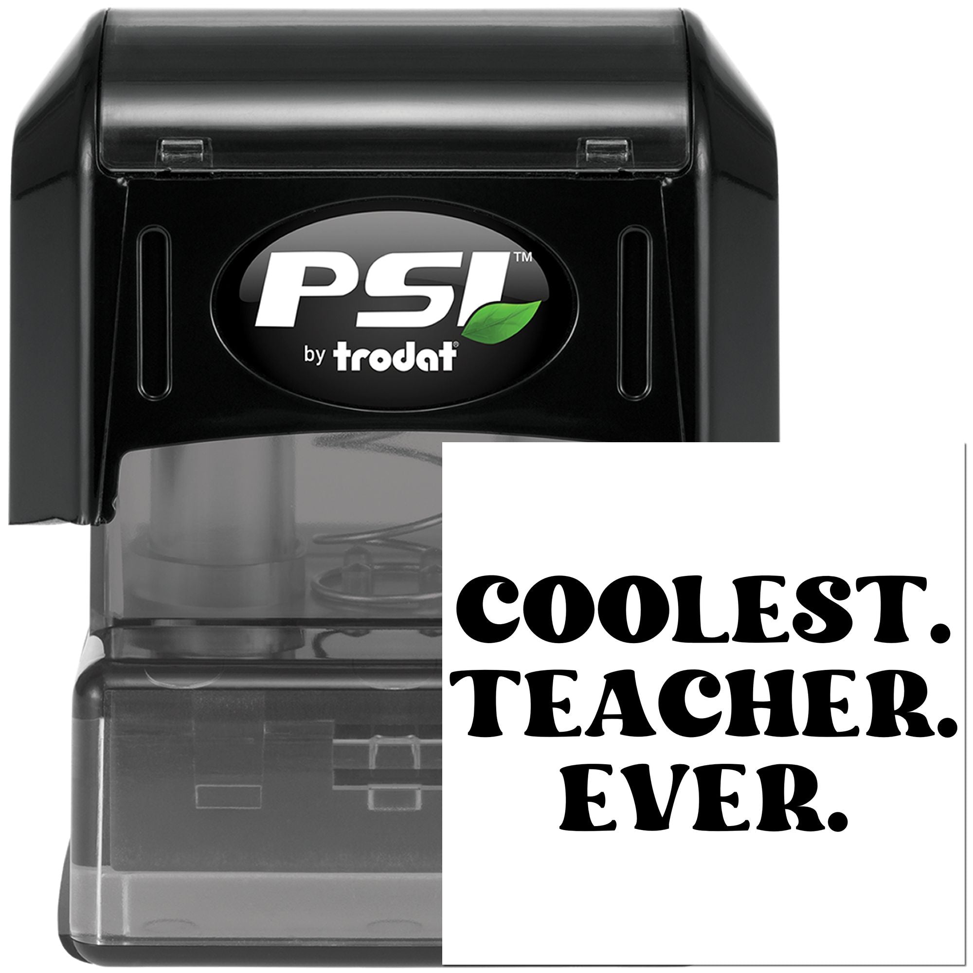 Pre-Inked Coolest Teacher Ever Paper Craft Stamp
