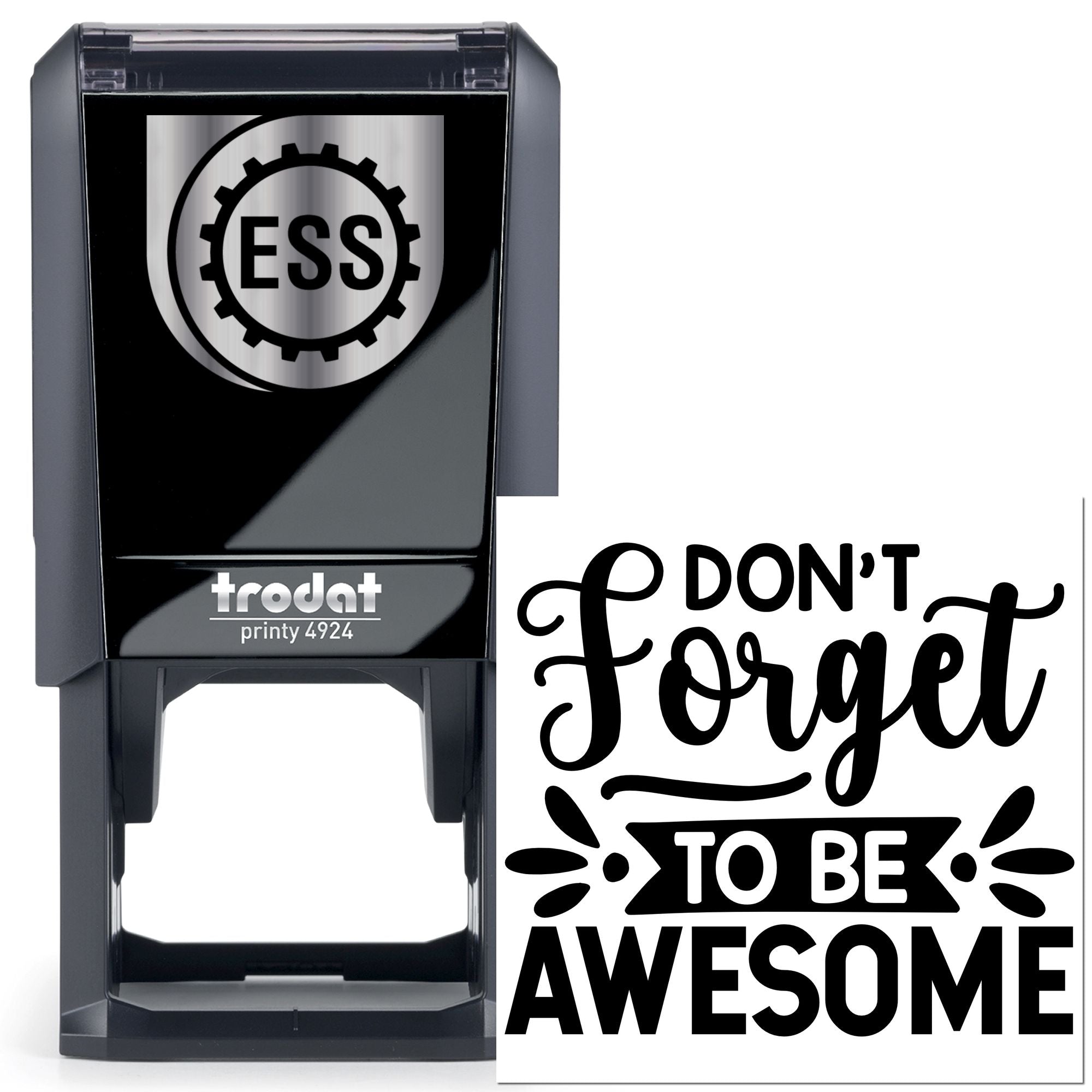 Self-Inking Motivational Poster Paper Goods Stamp