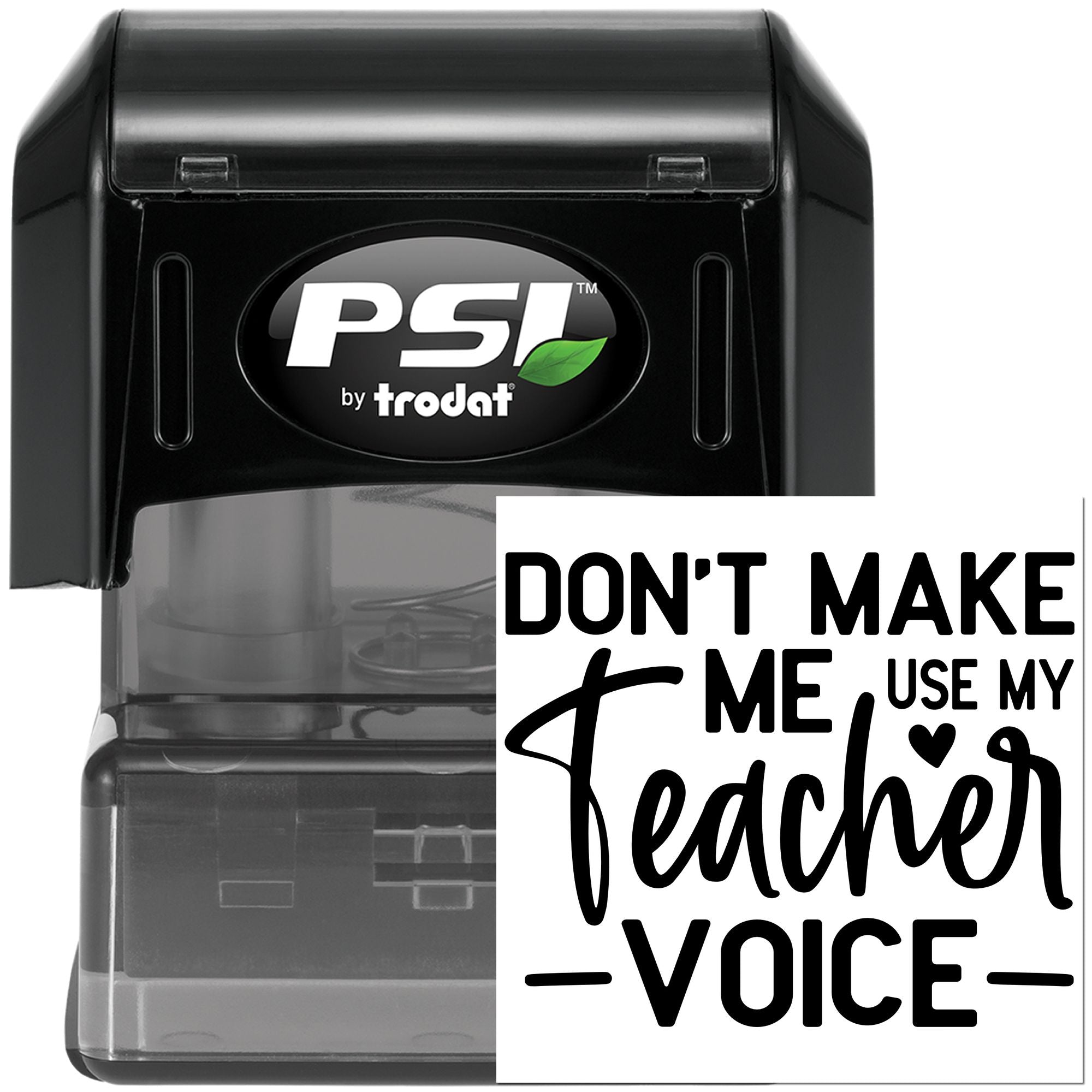 Pre-Inked Teacher Voice Alert Journaling Stamp