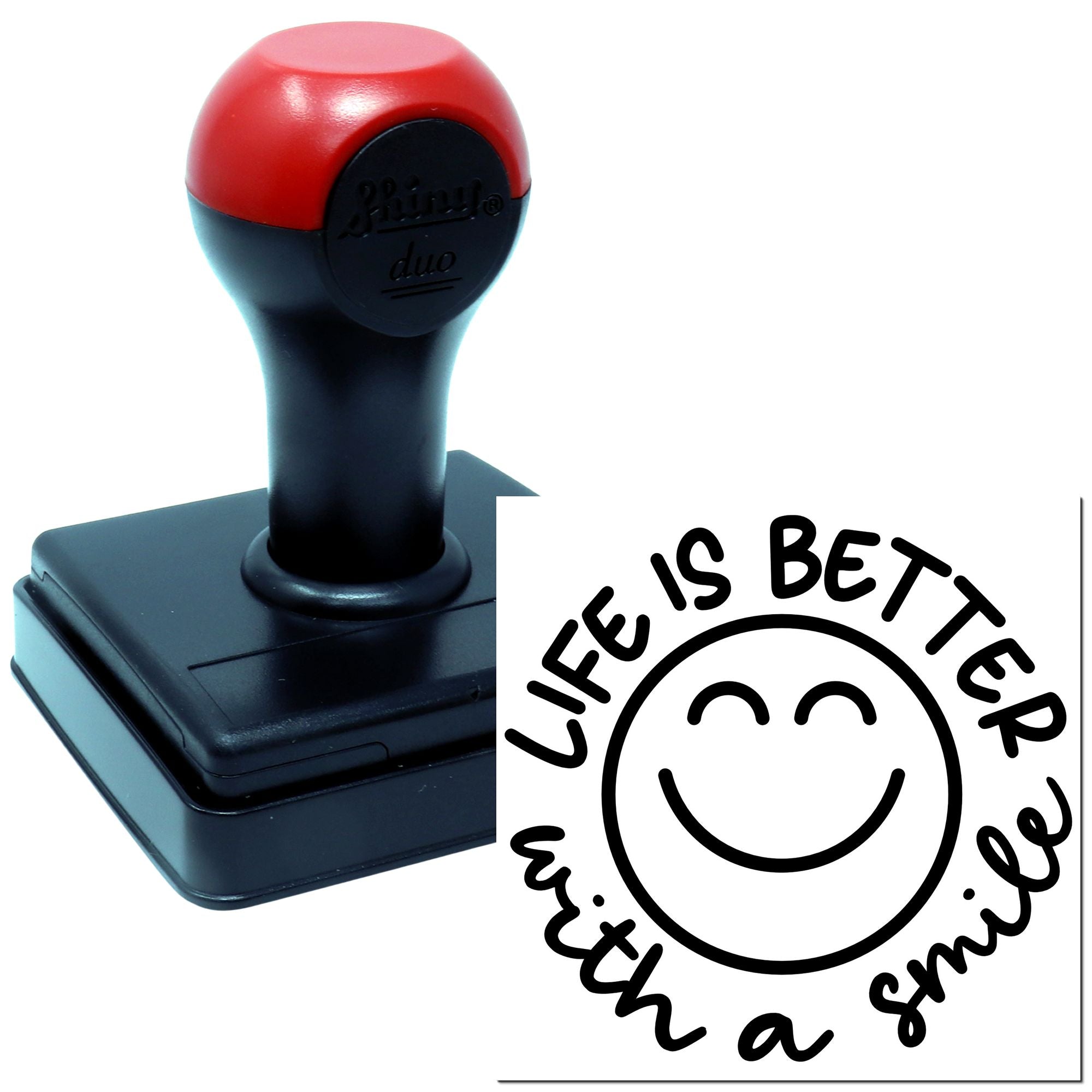 Duo Life Is Better With Smiles Hand Stamp
