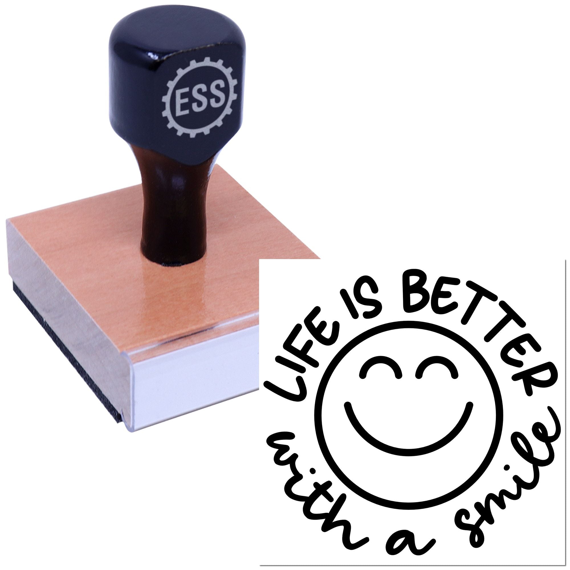 Circle Of Smiles Scrapbook Rubber Stamp