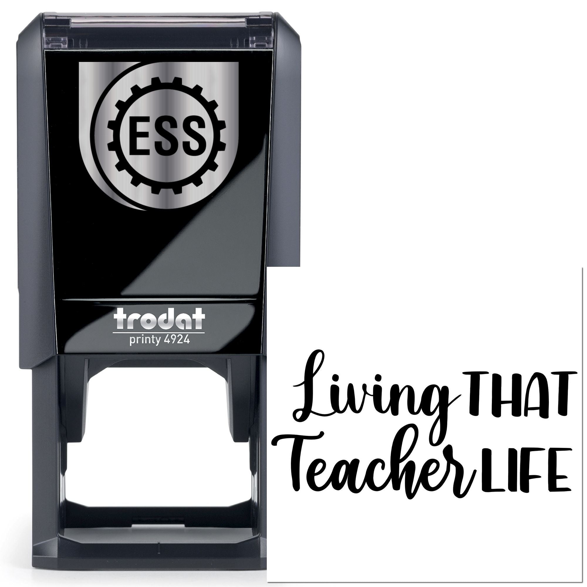 Self-Inking Teacher Life Scrapbook Stamp