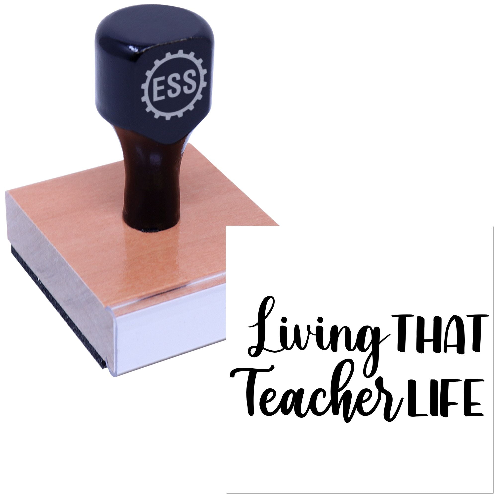 Chalkboard Classroom Vibes Scrapbooking Rubber Stamp