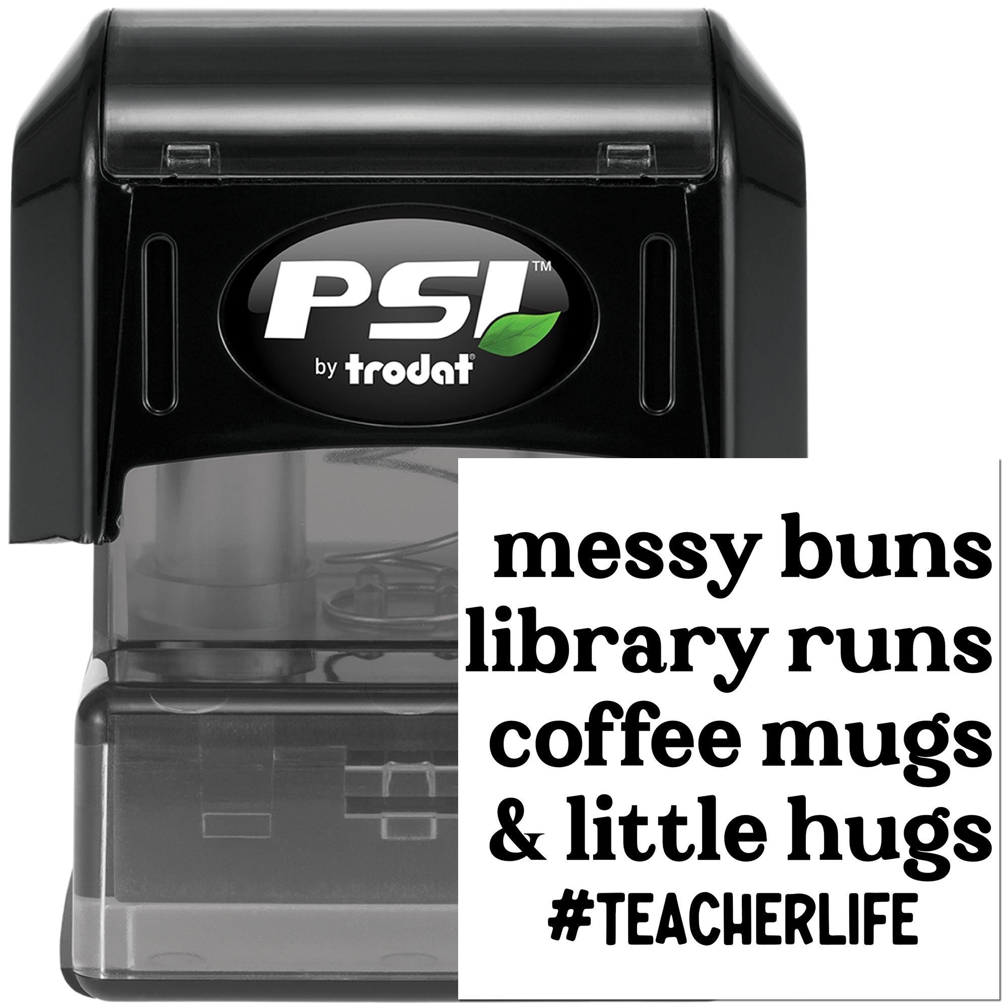 Pre-Inked Messy Buns Library Scrapbooking Stamp