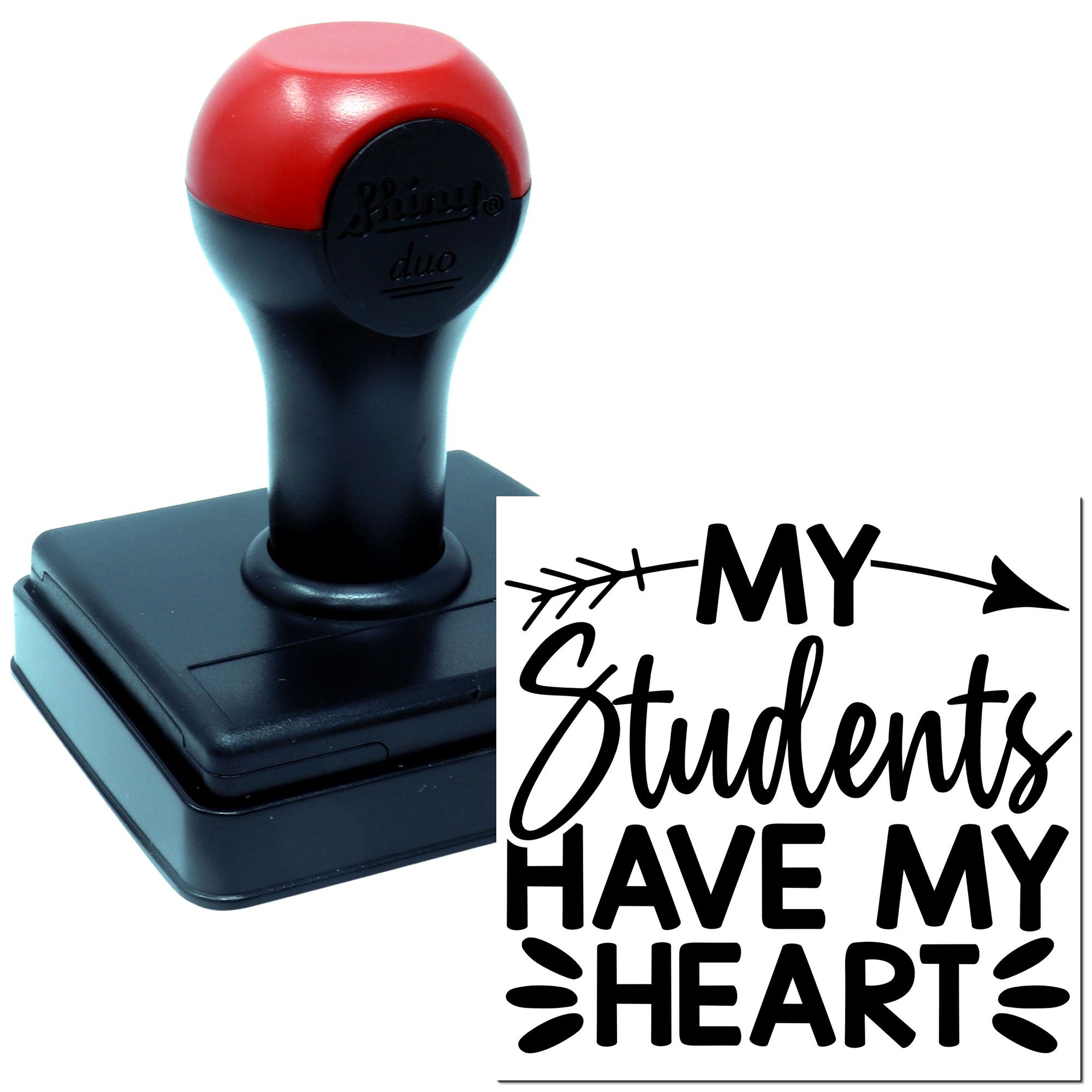 Duo Teacher's Heart Pledged To Students Hand Stamp