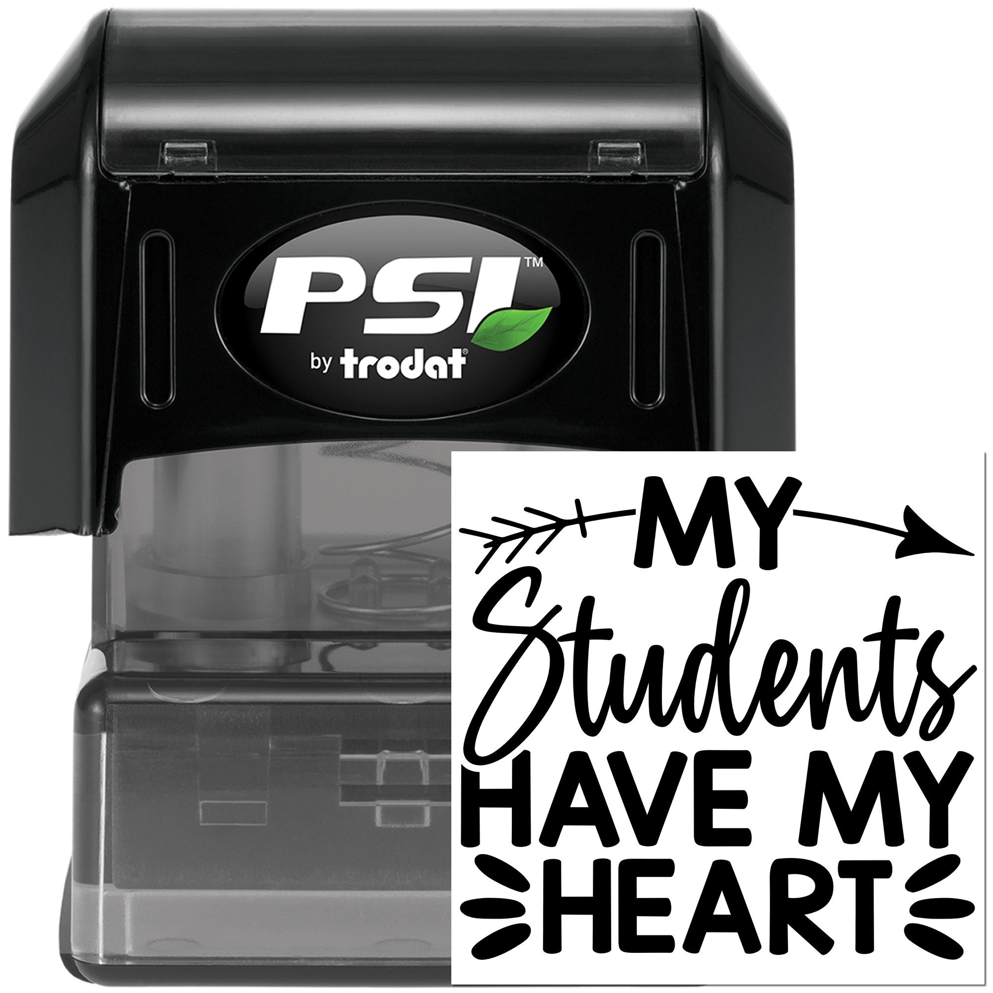 Pre-Inked My Students Heart Card Stamp