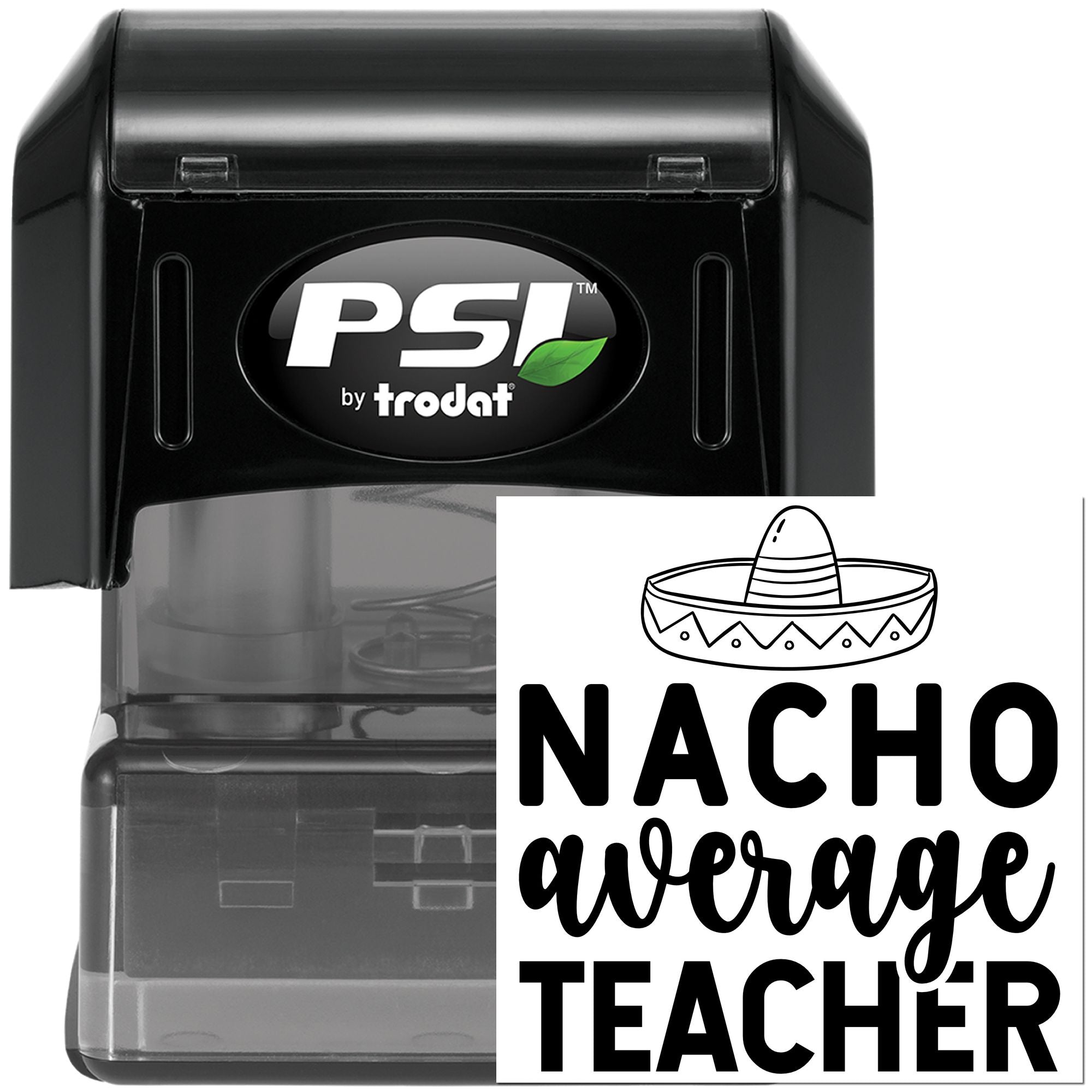 Pre-Inked Nacho Warrior Teacher Card Making Stamp