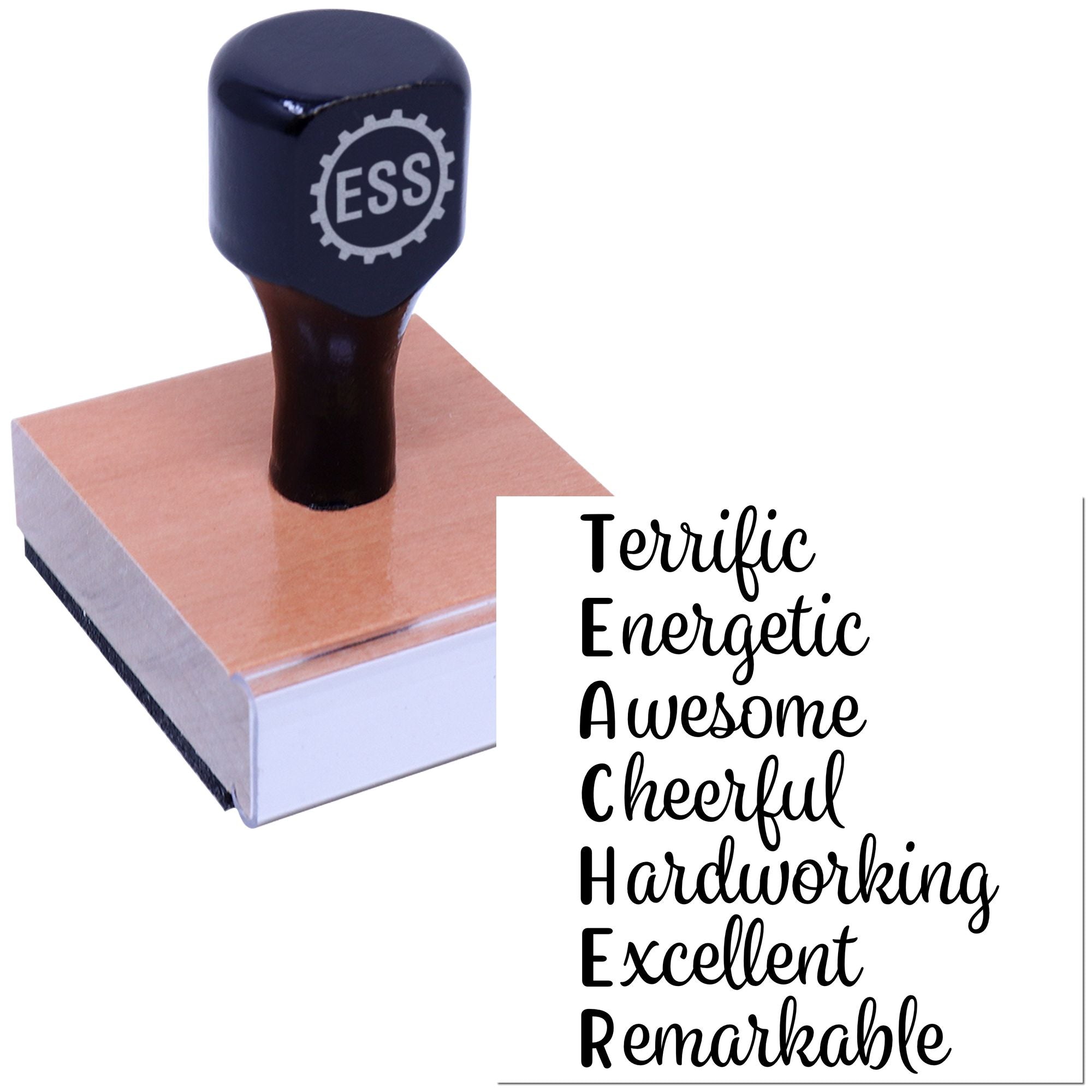 Educator Appreciation Poster Paper Craft Rubber Stamp