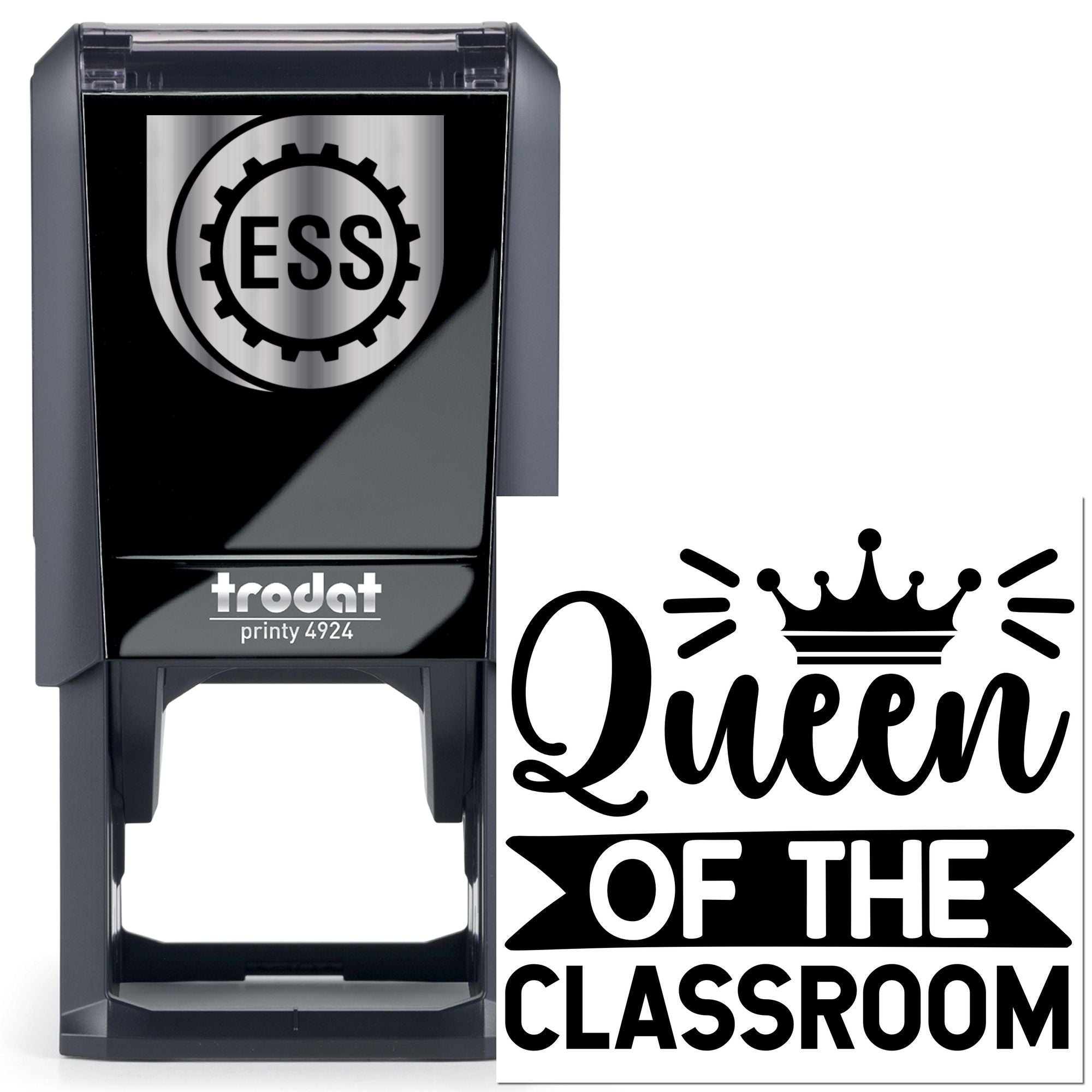 Self-Inking Classroom Queen Paper Goods Stamp