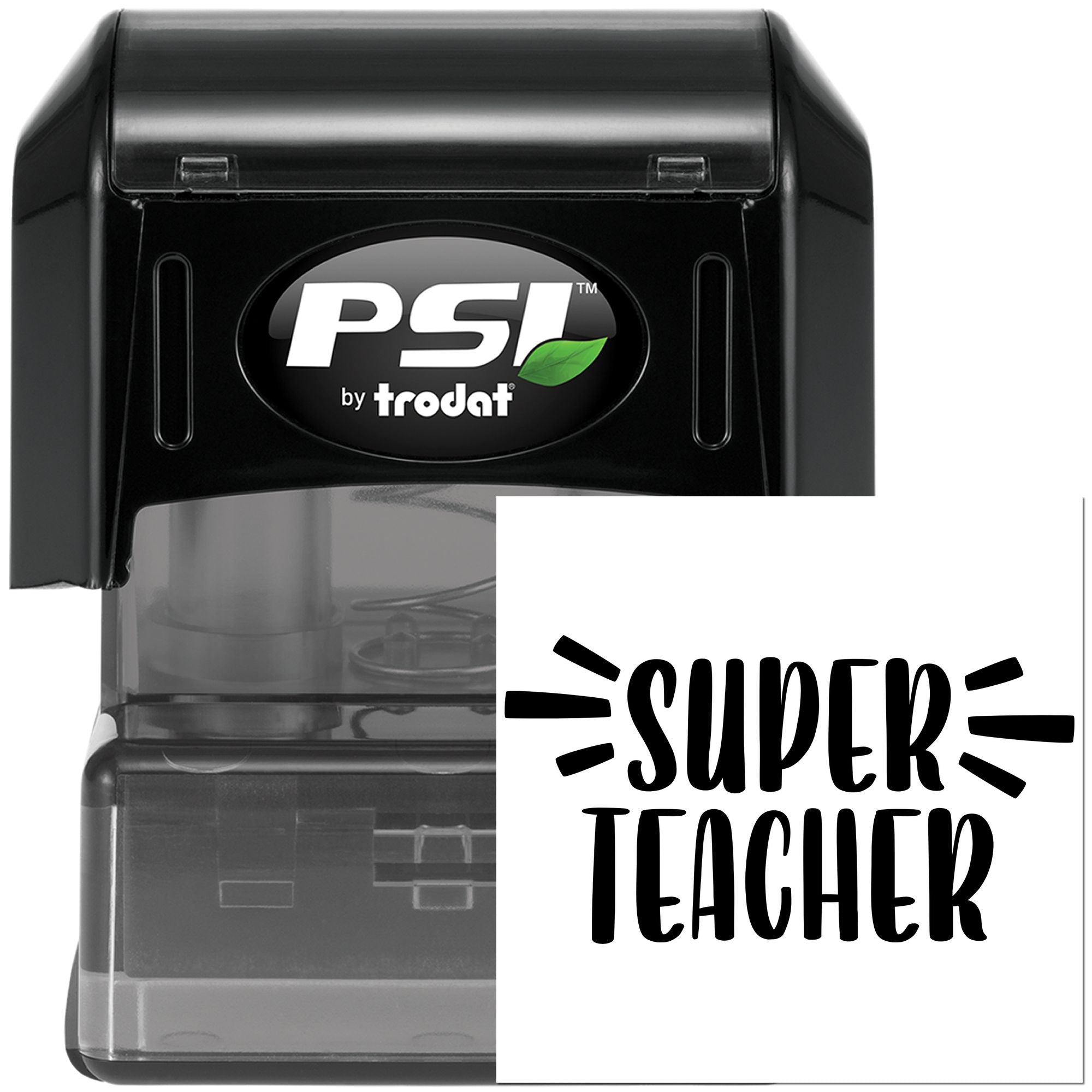 Pre-Inked Super Teacher Artwork Paper Goods Stamp