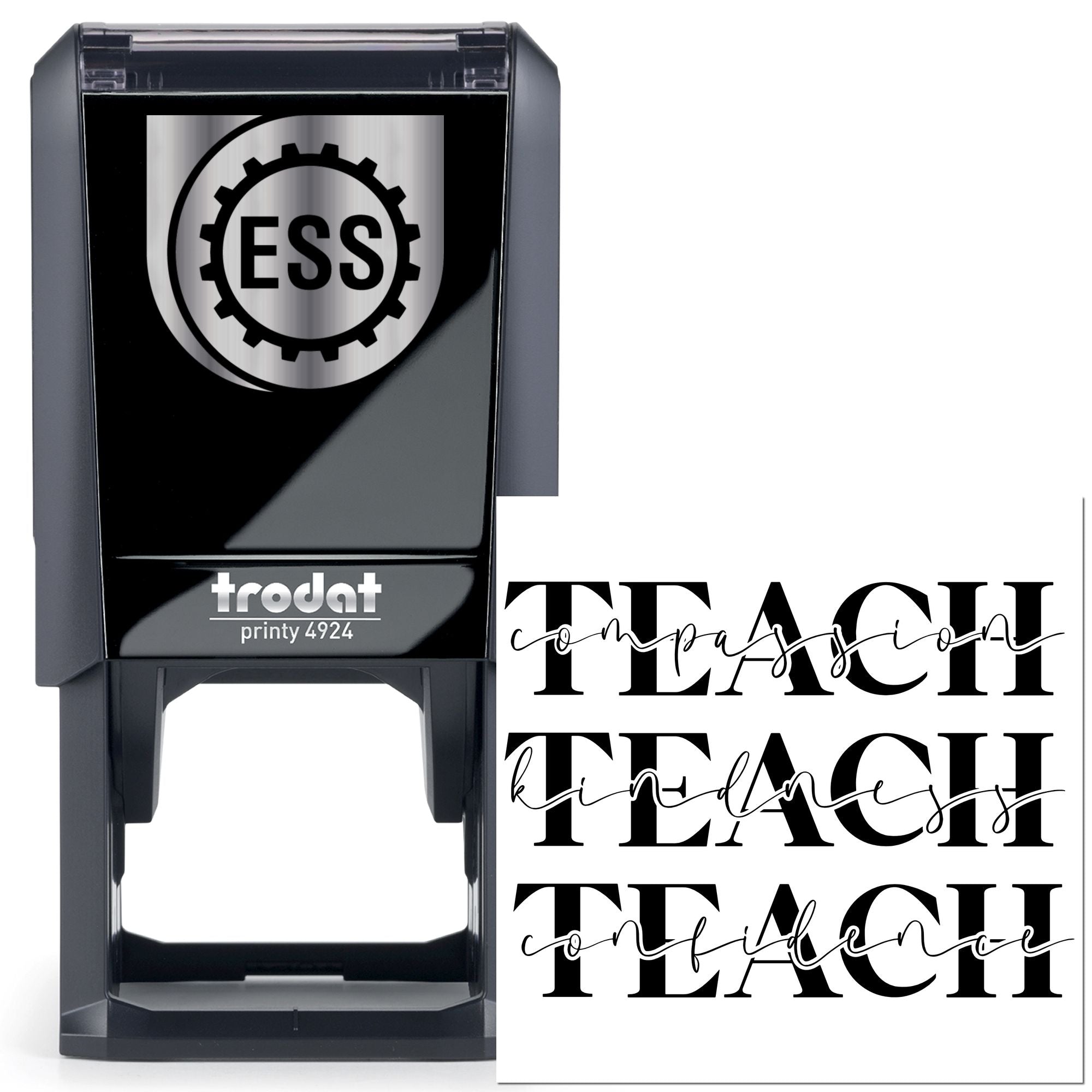 Self-Inking Block Letters Postcard Stamp