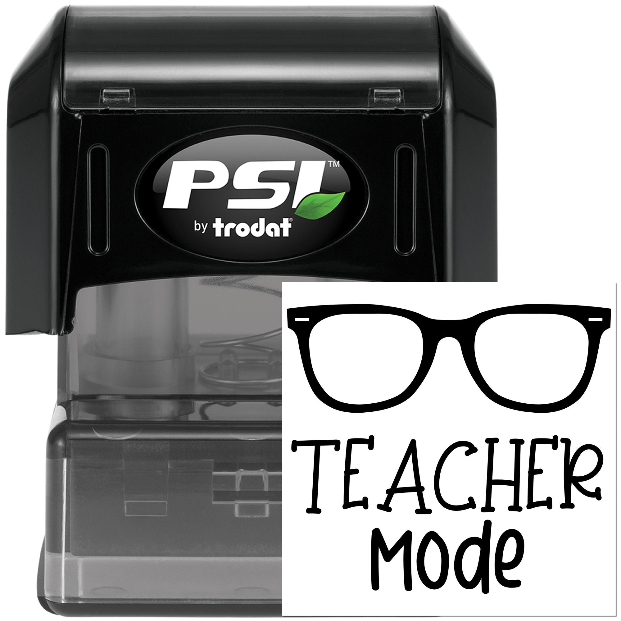 Pre-Inked Teacher Mode On Scrapbook Stamp