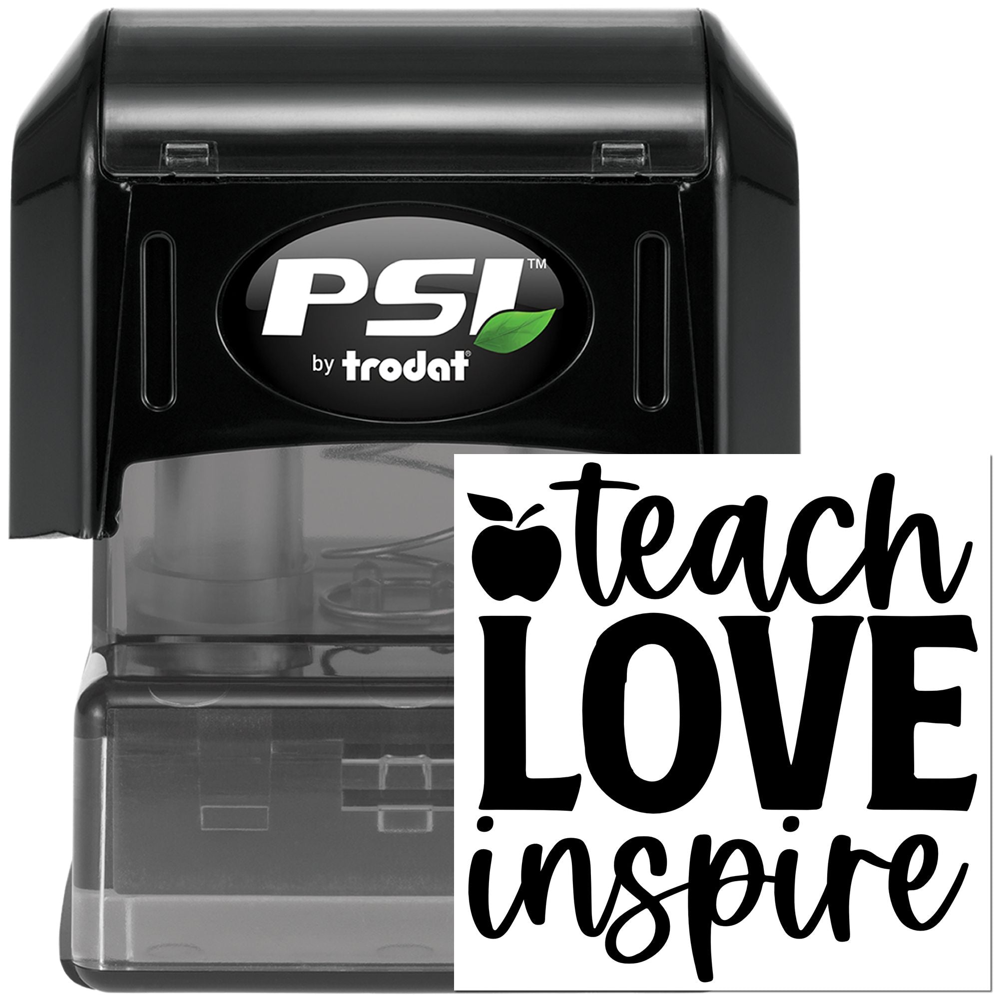 Pre-Inked Teach Love Inspire Card Making Stamp