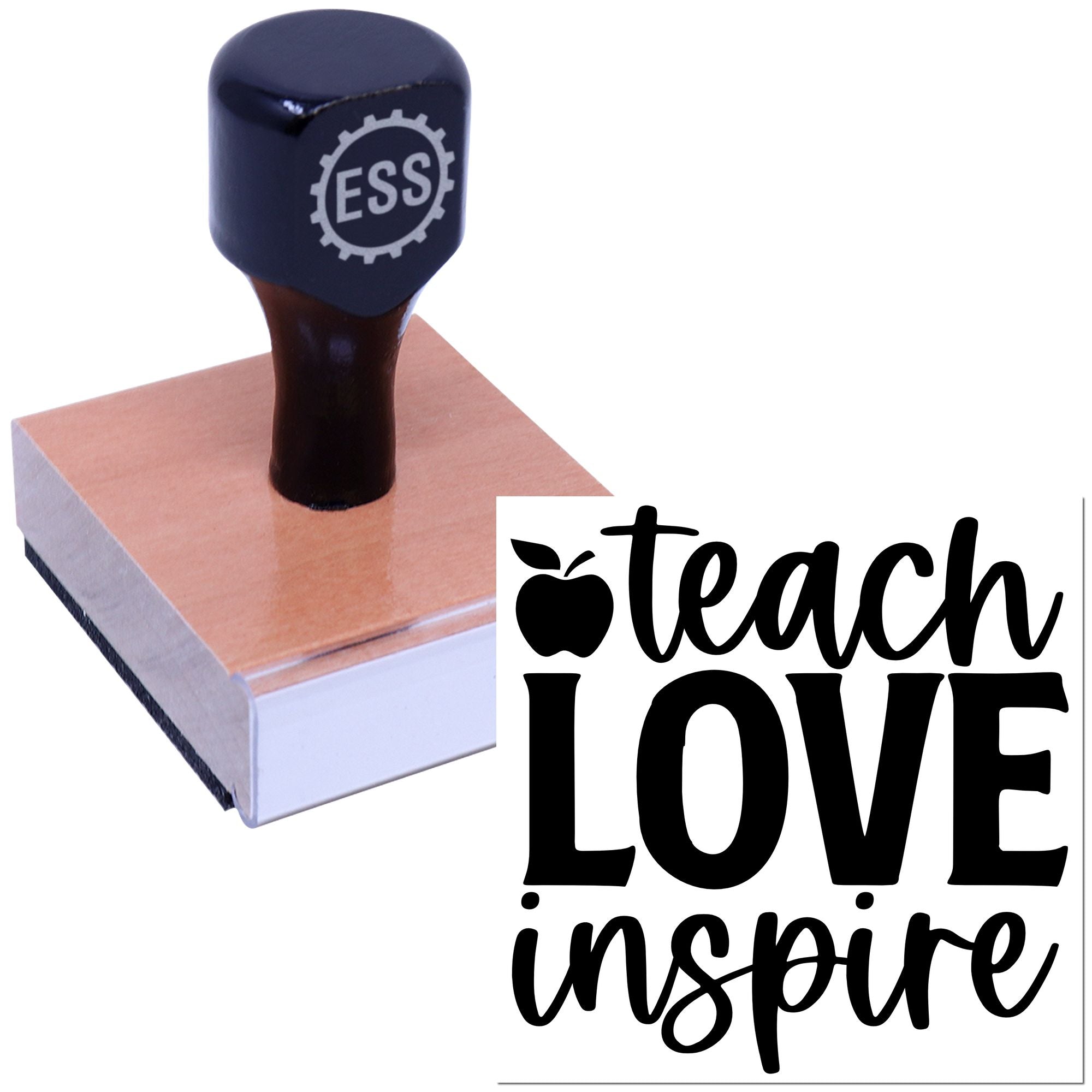 Apple Classroom Inspiration Papercraft Rubber Stamp