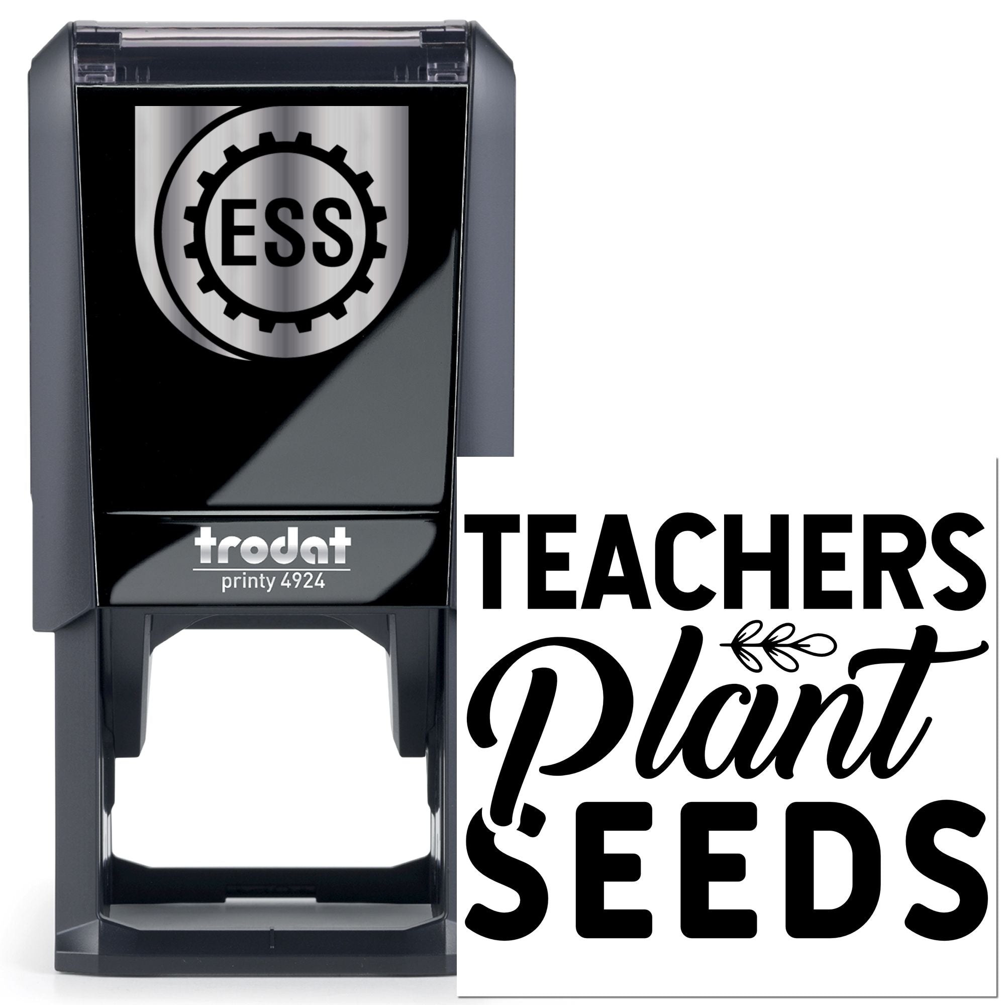 Self-Inking Plant Seeds Journaling Stamp