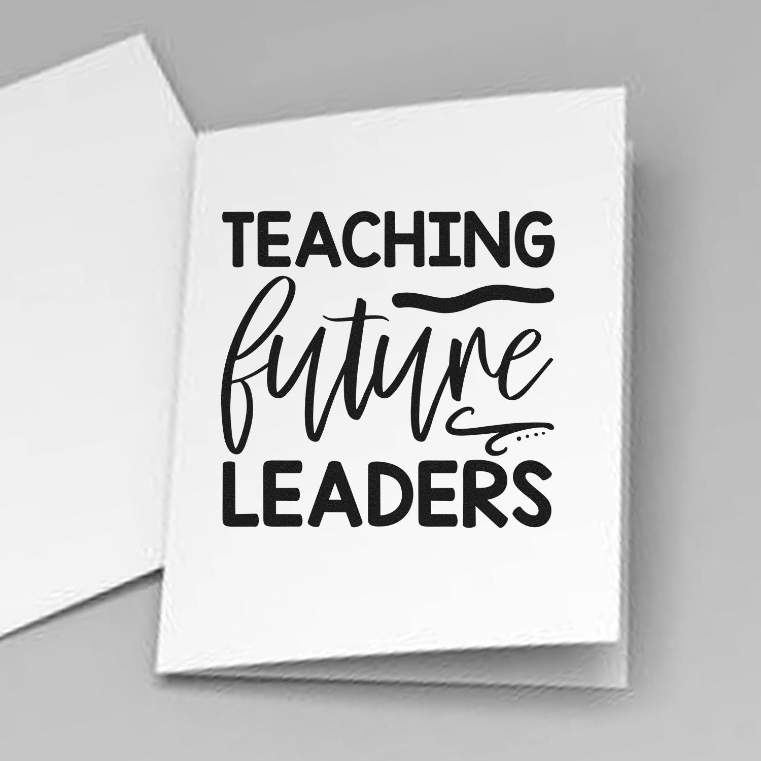Molding Tomorrow’S Leaders Note Card Rubber Stamp