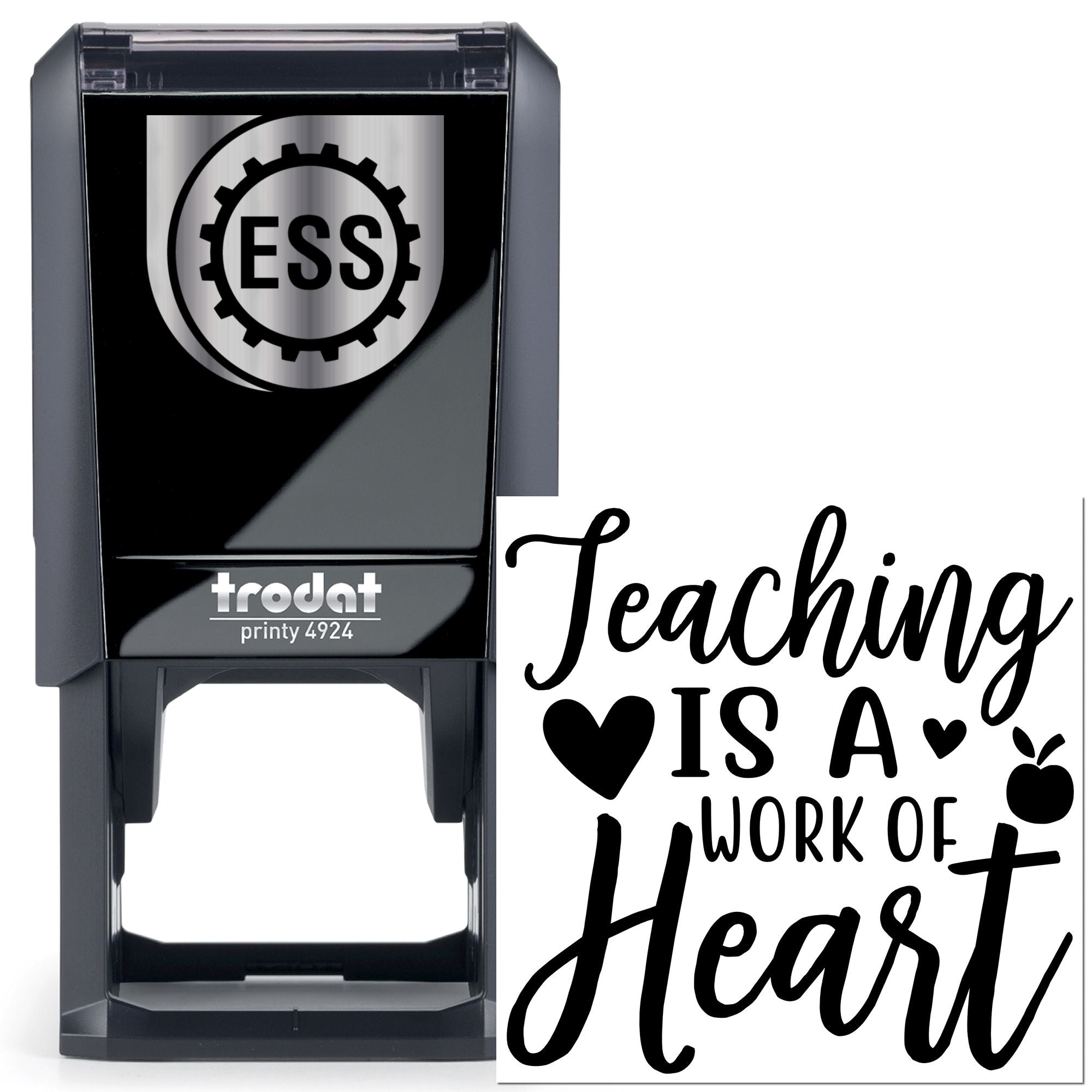 Self-Inking Heartfelt Teaching Note Card Stamp