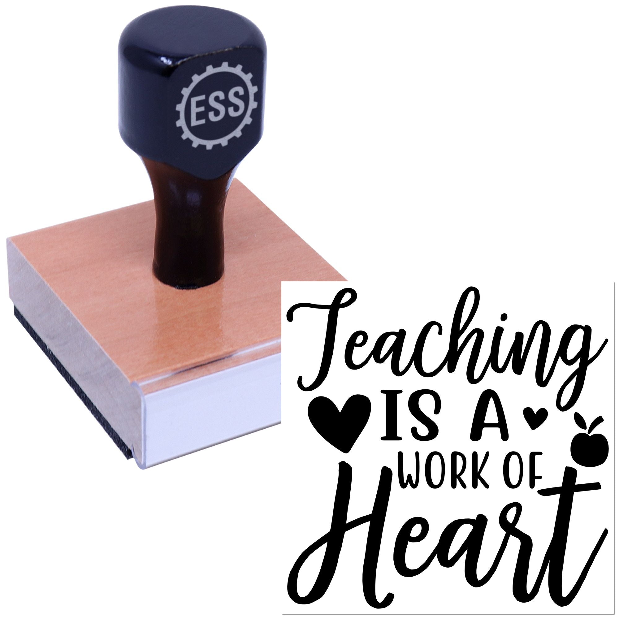 Heartwork Teaching Art Mini Card Rubber Stamp