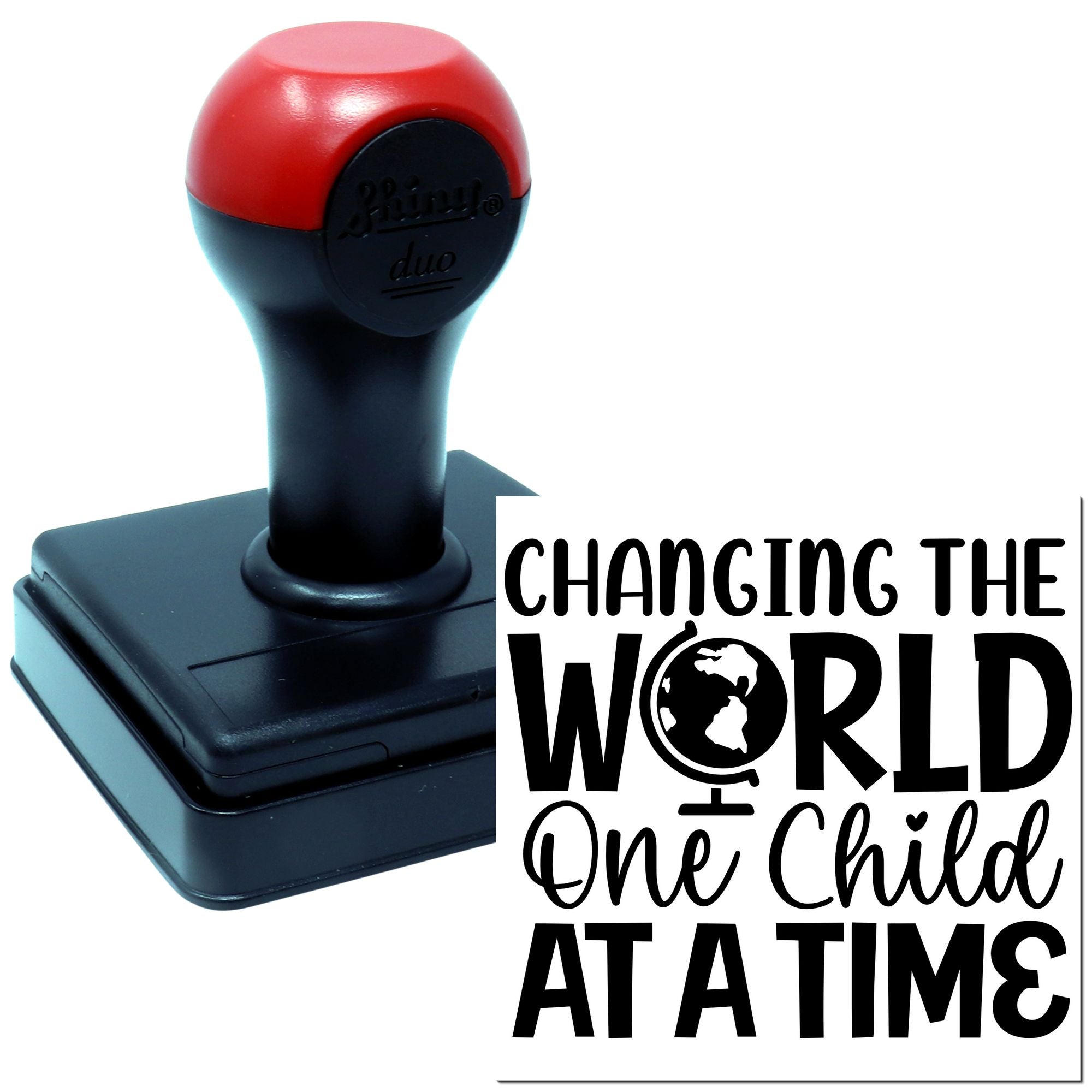 Duo Empower Kids To Change World Hand Stamp