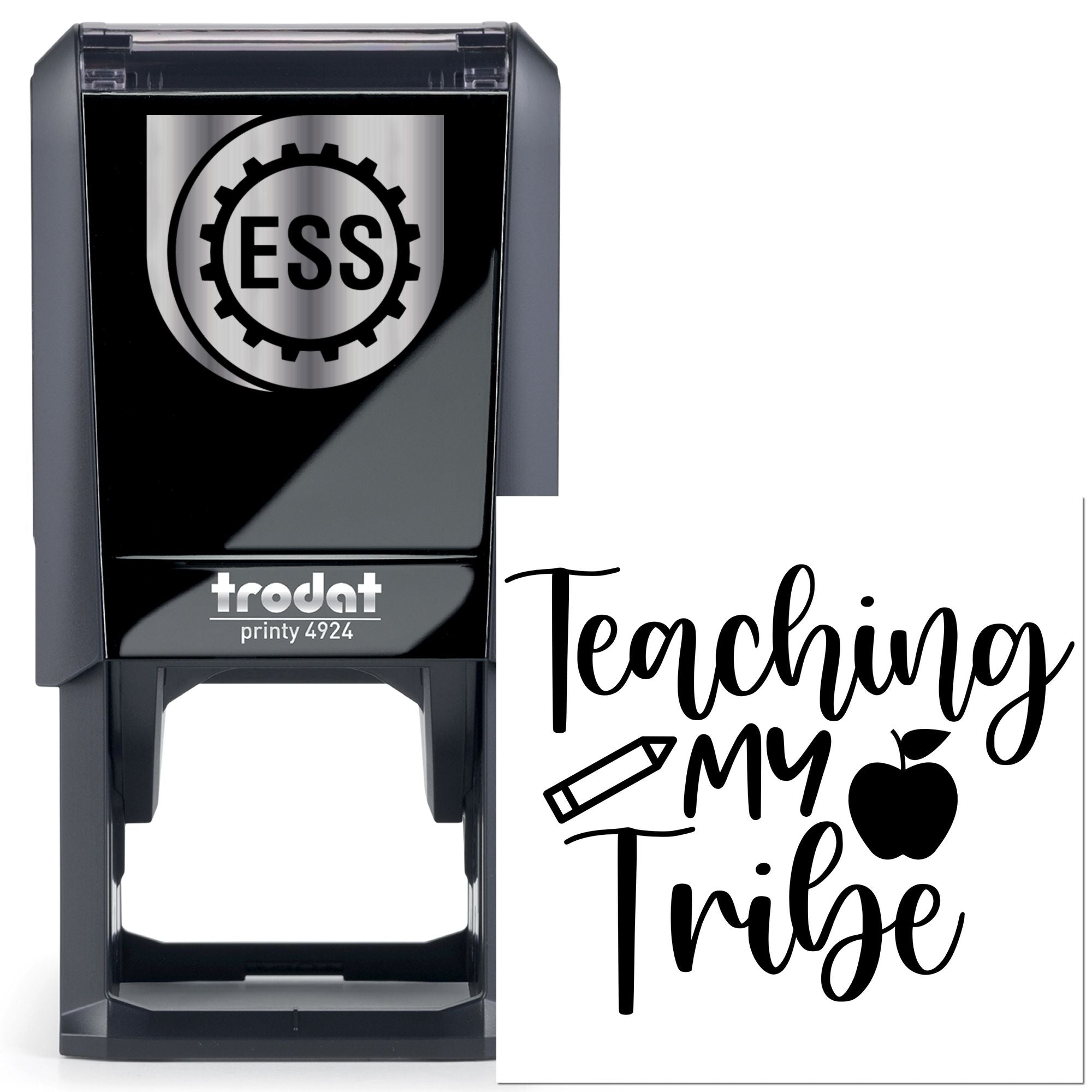 Self-Inking Teacher Tribe Favor Tag Stamp
