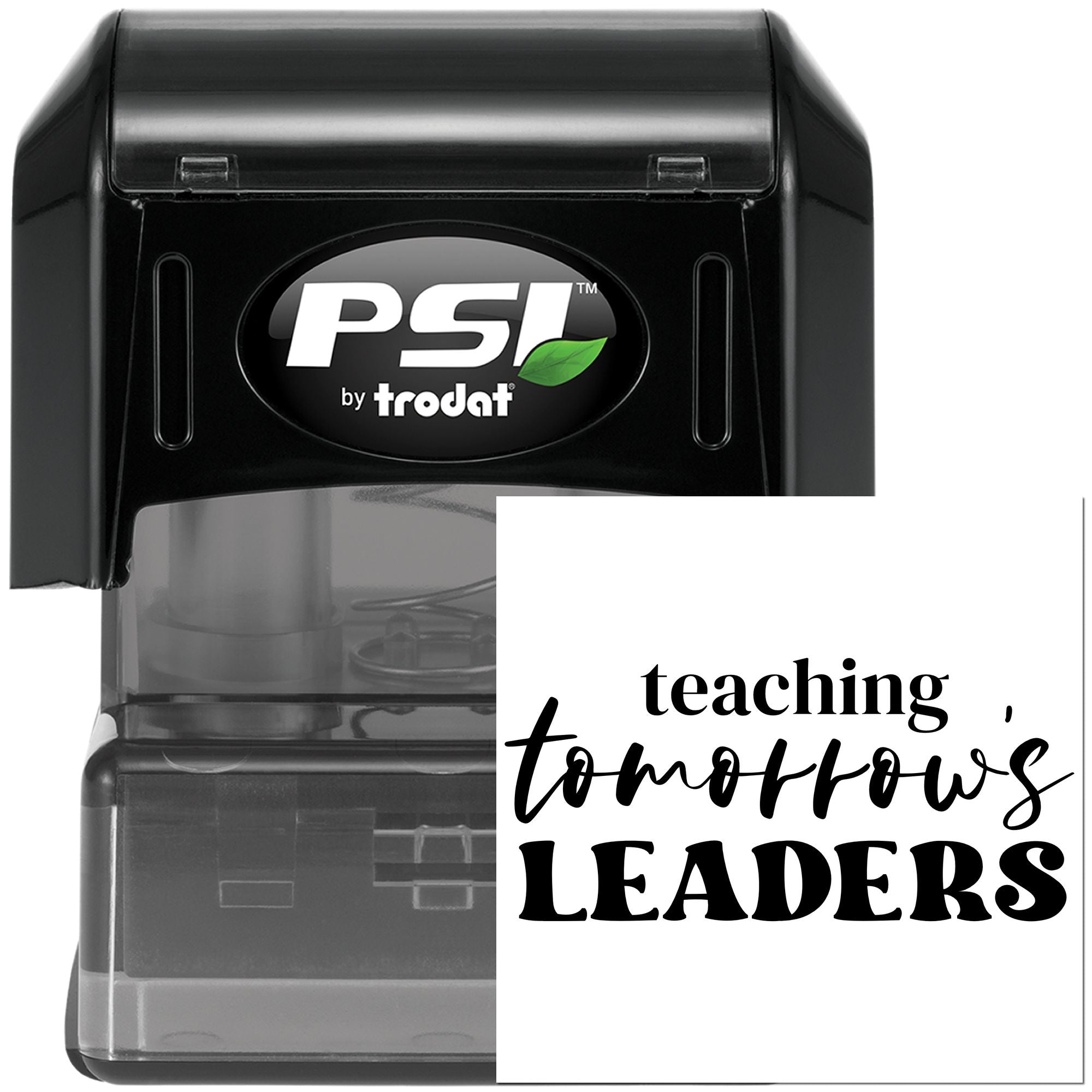 Pre-Inked Teaching Tomorrow's Leaders Favor Tag Stamp