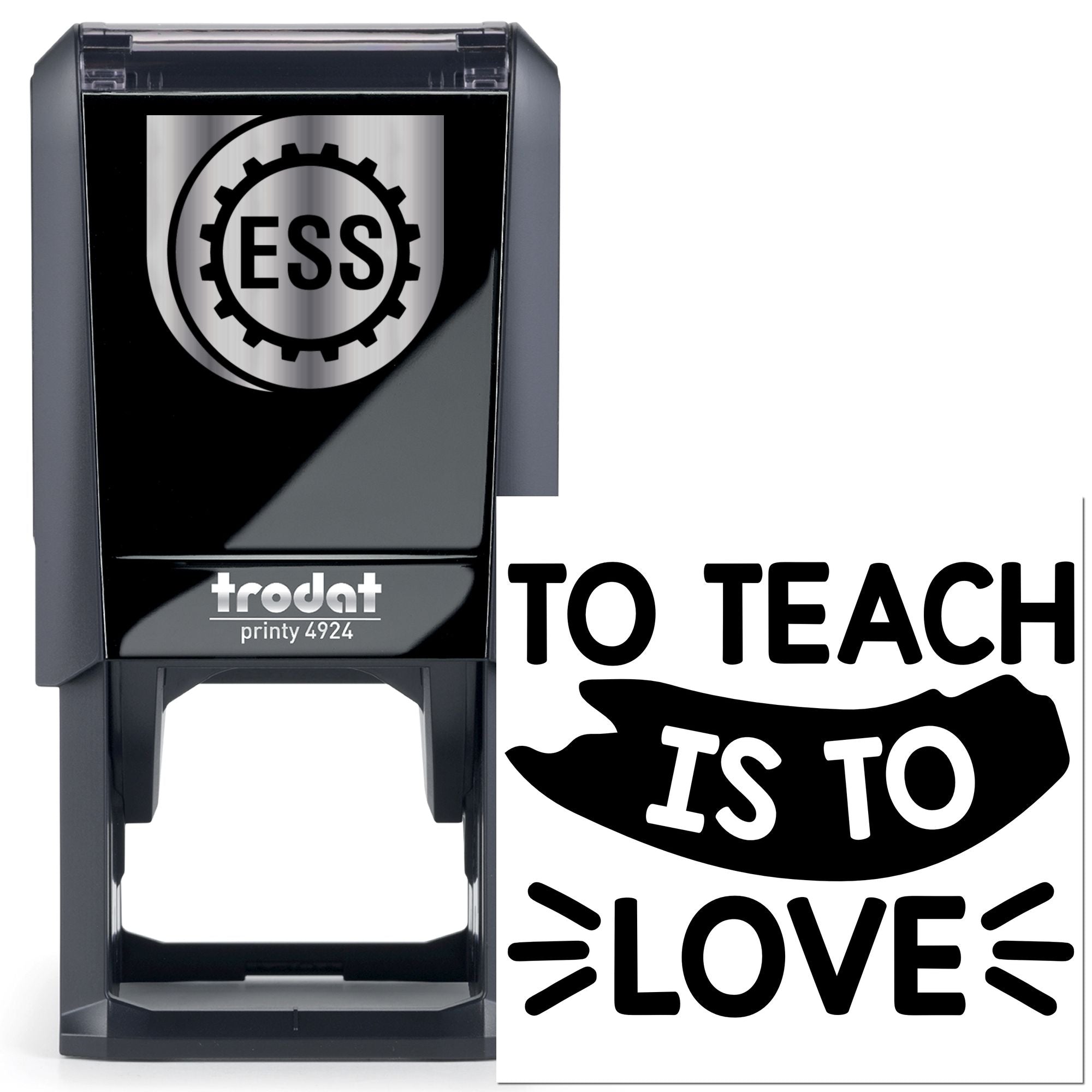 Self-Inking Teach Love Paper Craft Stamp