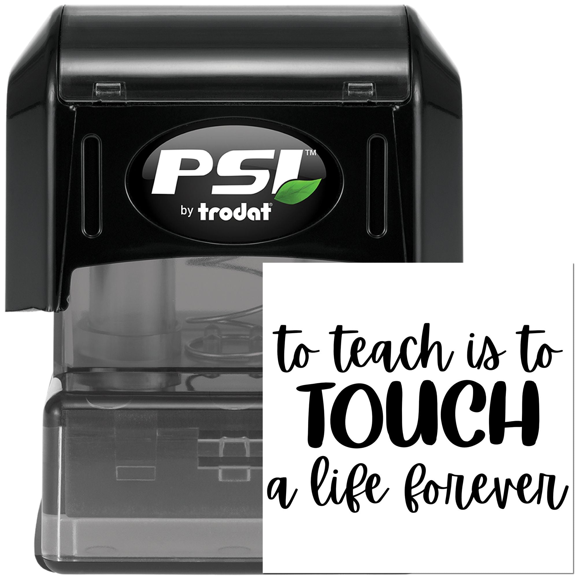 Pre-Inked Teach Touch Life Card Making Stamp