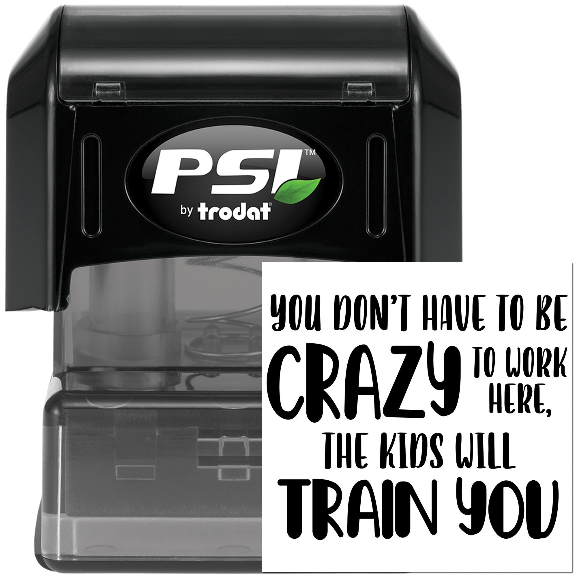 Pre-Inked Crazy Kids Training Cardmaking Stamp