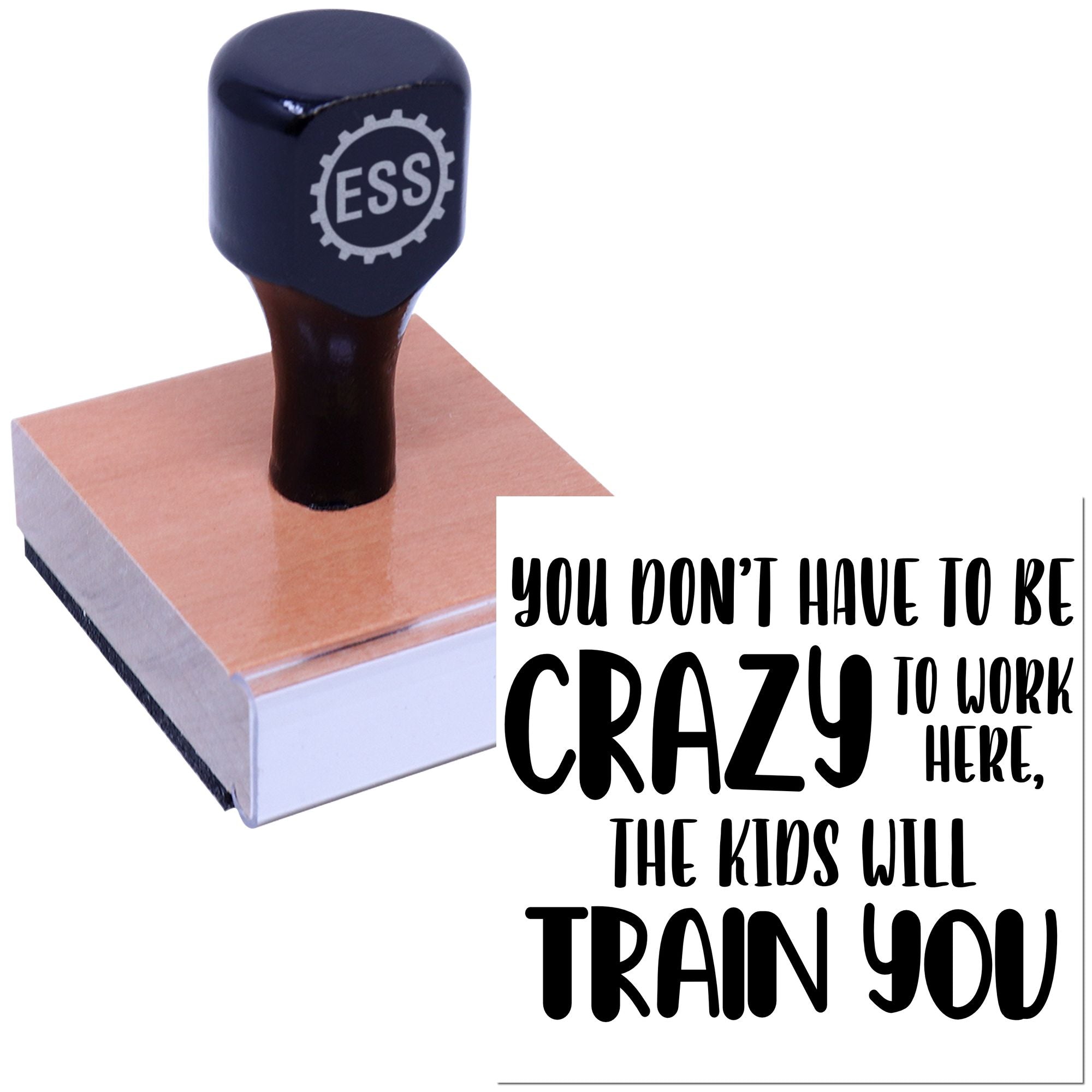 Classroom Chaos Academy Greeting Card Rubber Stamp