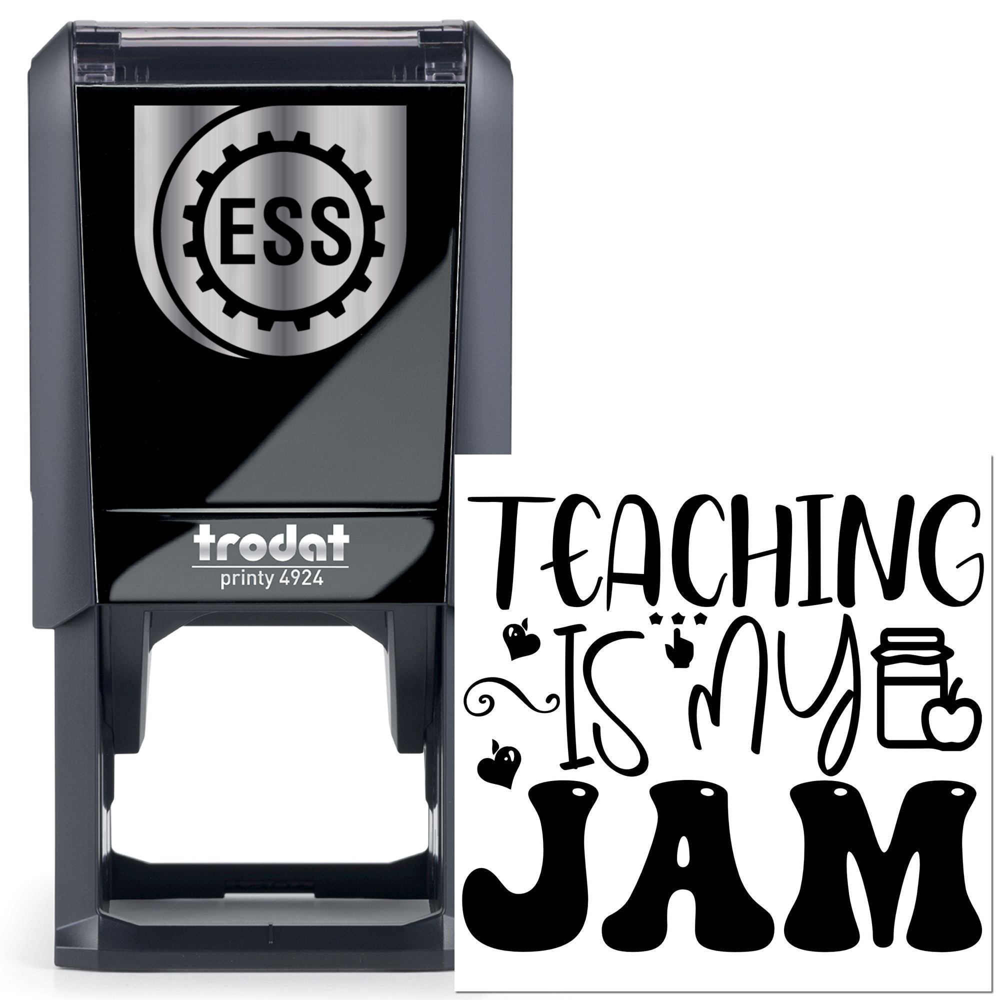 Self-Inking Teaching Jam Greeting Card Stamp