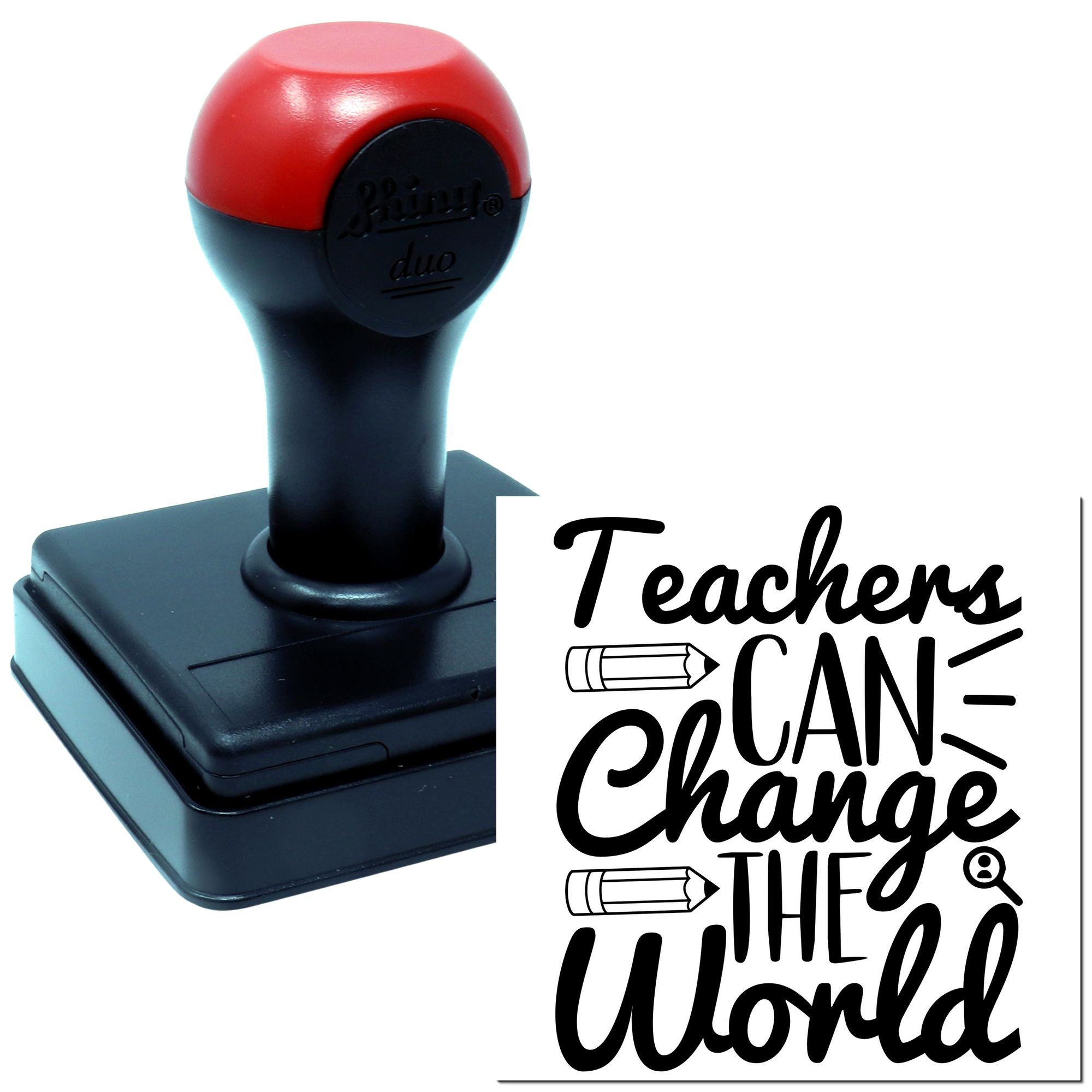 Duo Inspiring Educators Transform Lives Worldwide Hand Stamp