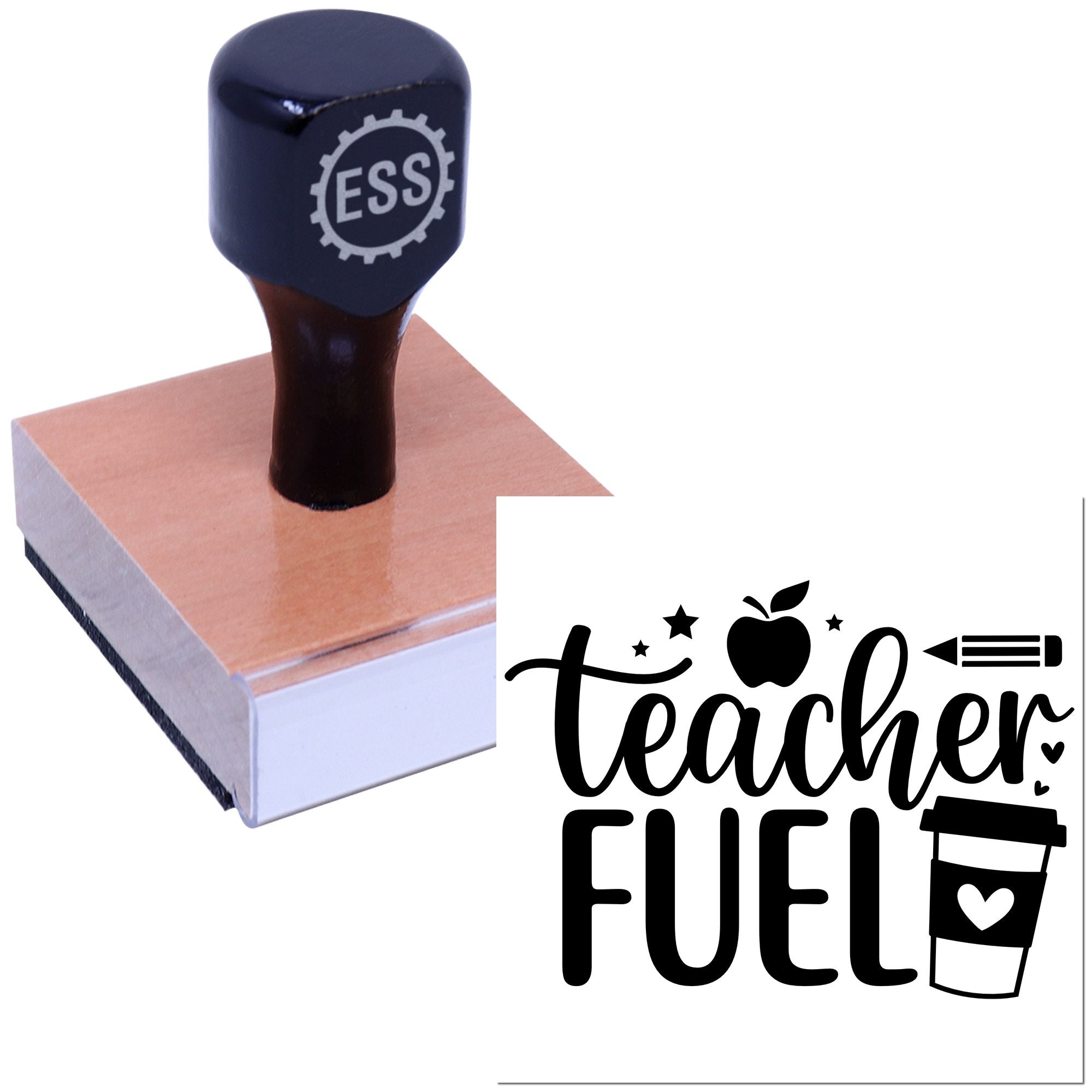 Classroom Caffeine Fix Tag Rubber Stamp