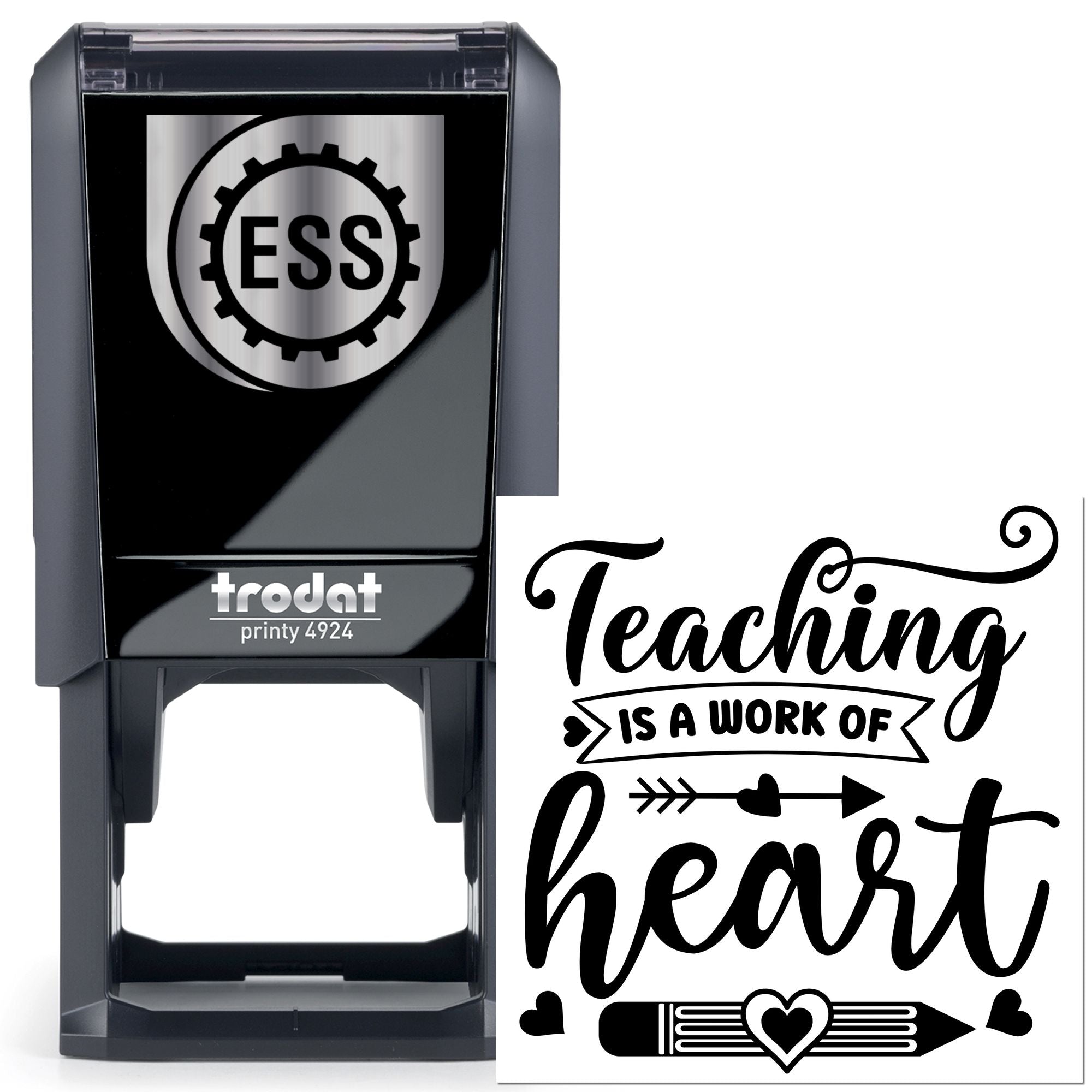 Self-Inking Heartfelt Teaching Favor Tag Stamp