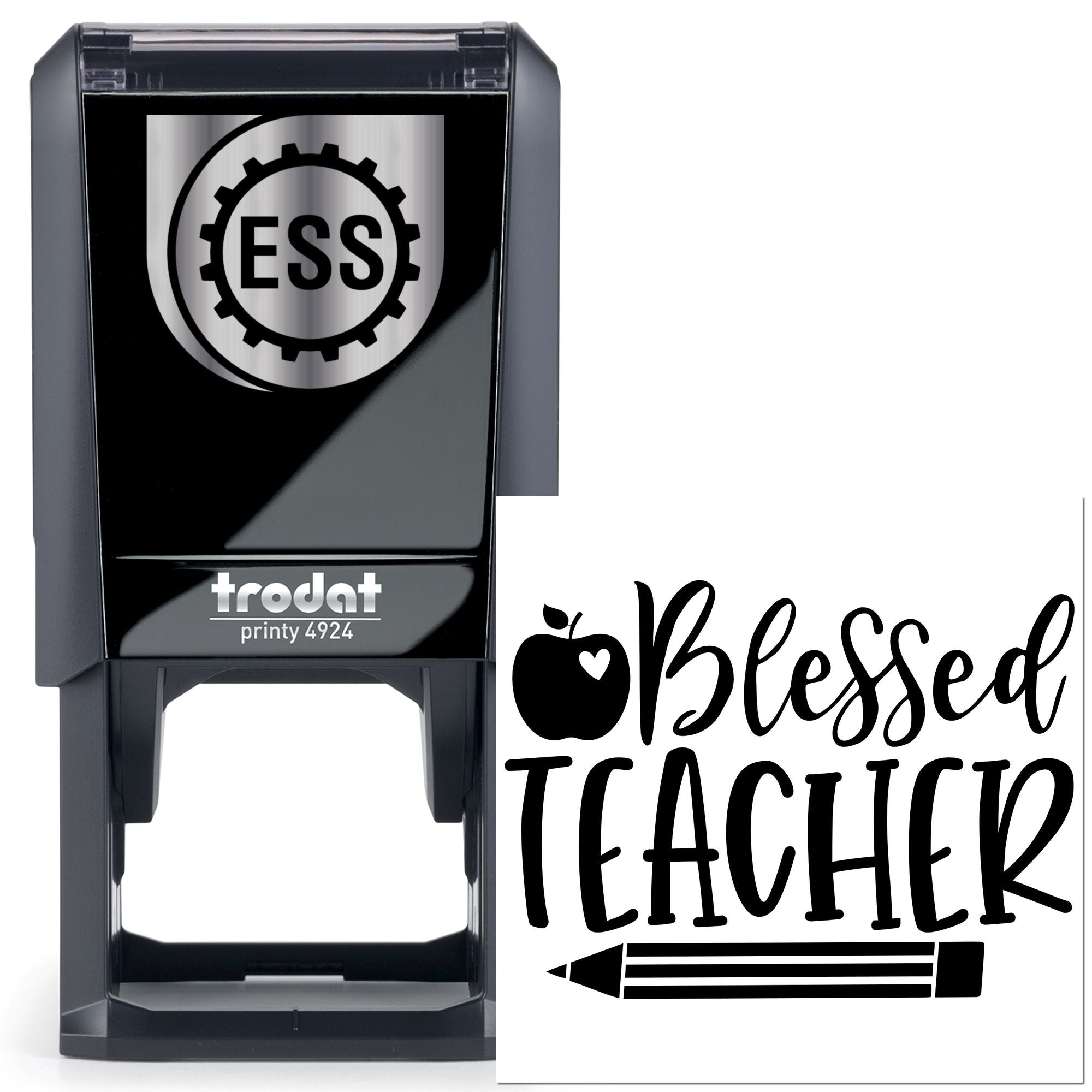 Self-Inking Blessed Teacher Craft Stamp