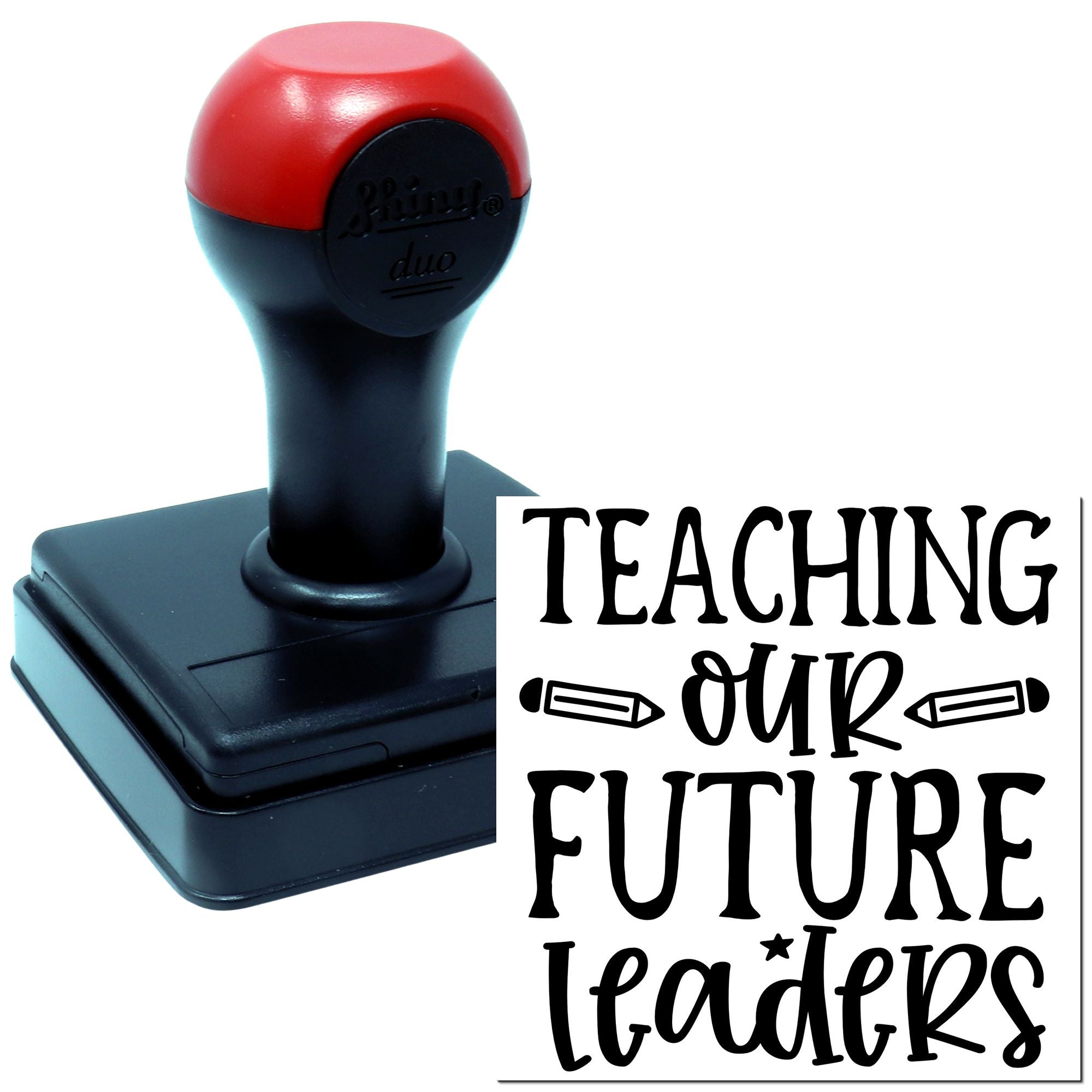 Duo Inspiring Tomorrow's Young Classroom Leaders Hand Stamp