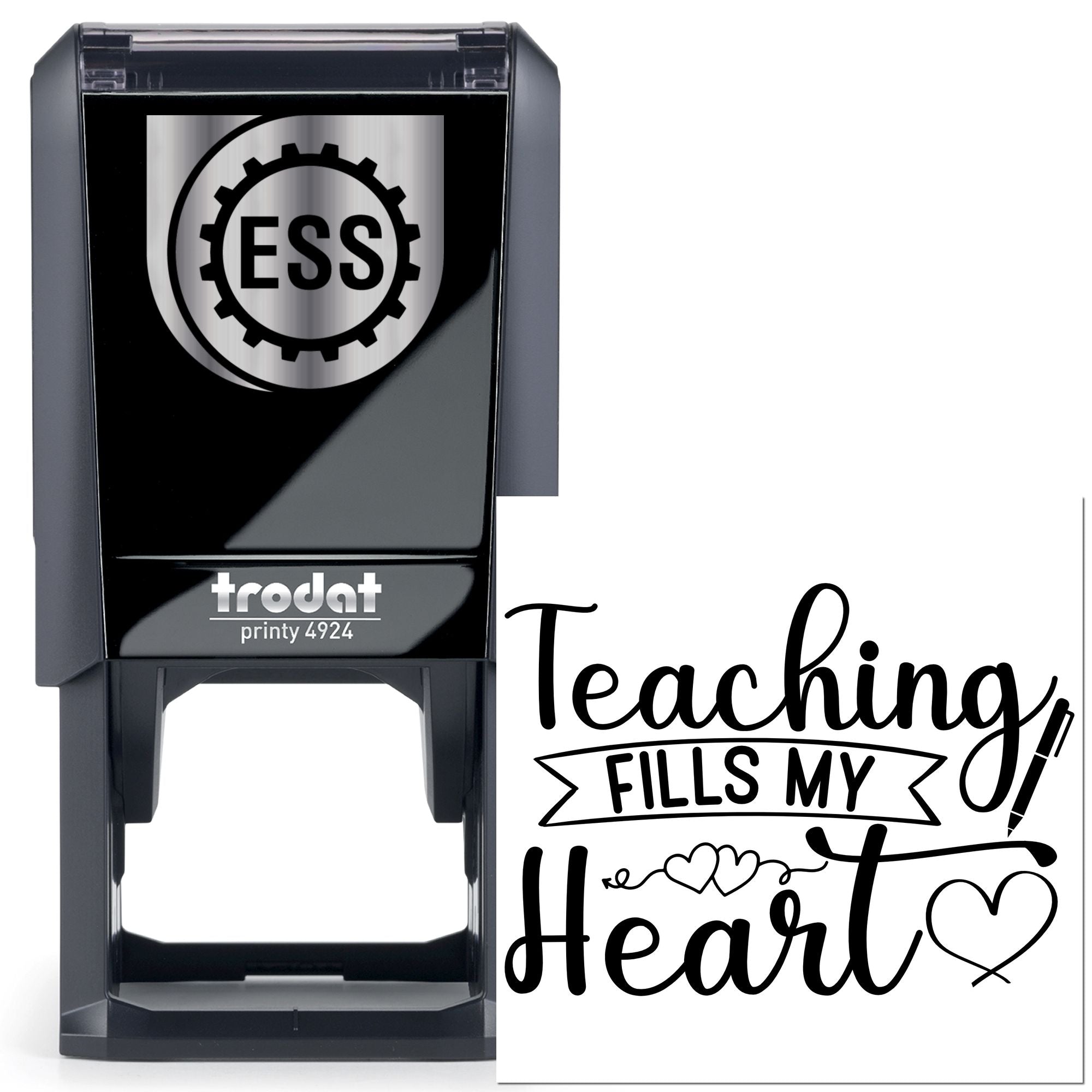Self-Inking Heartfelt Teaching Tag Stamp
