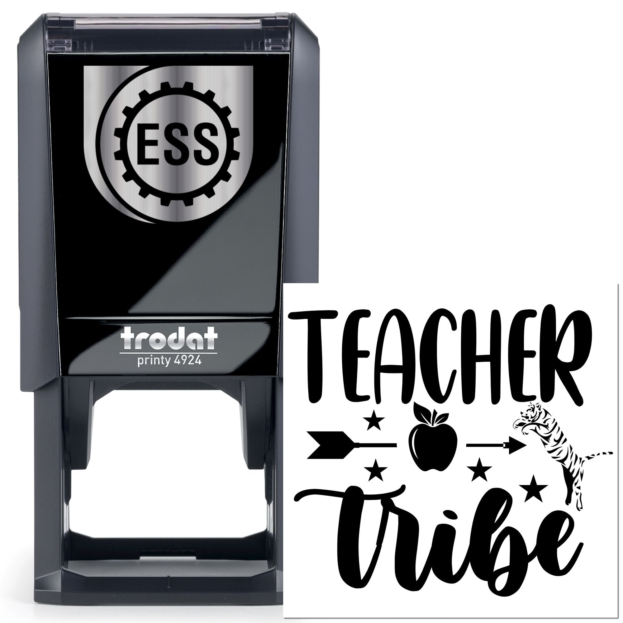 Self-Inking Teacher Tribe Favor Tag Stamp