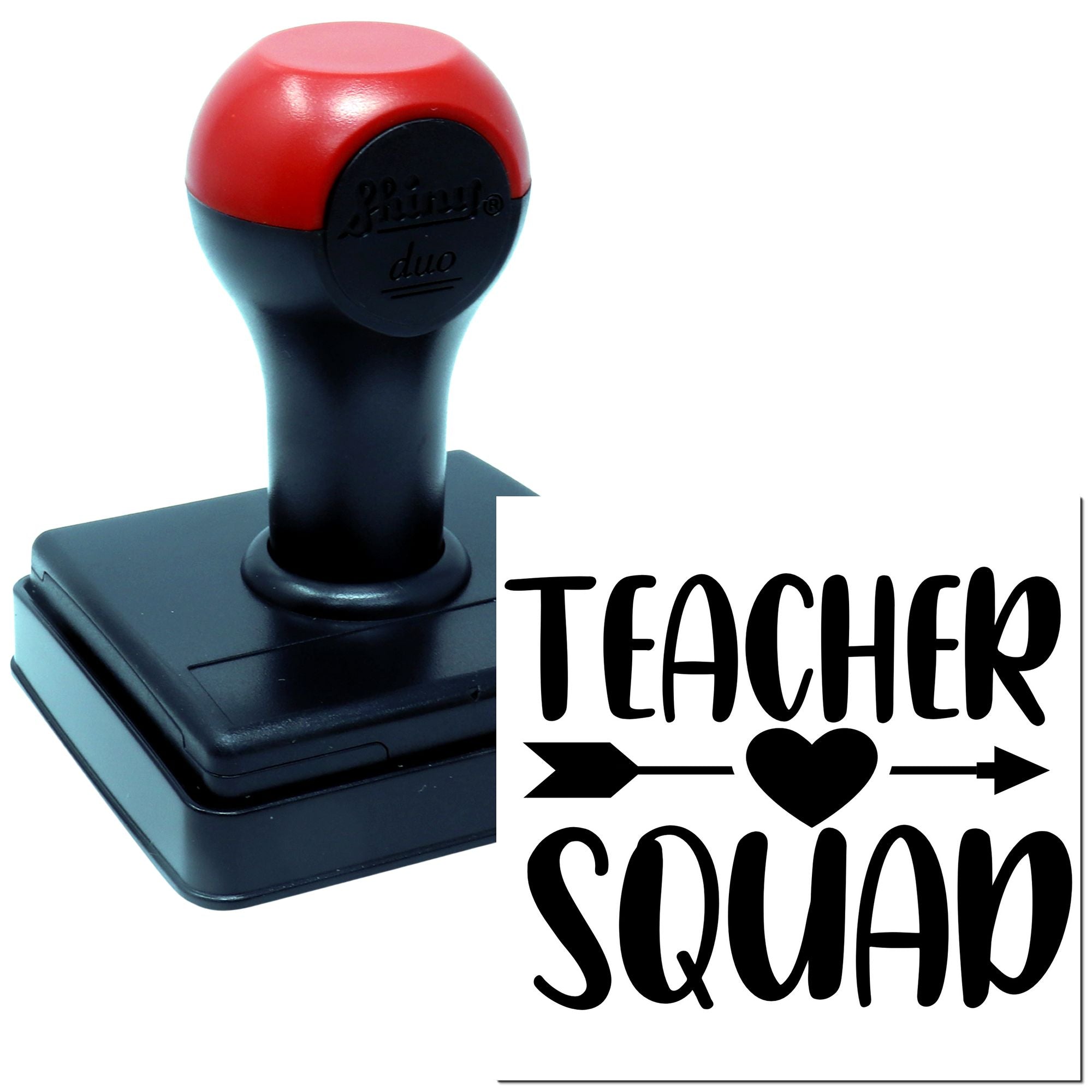 Duo Teacher Squad Heart Arrow Crew Hand Stamp