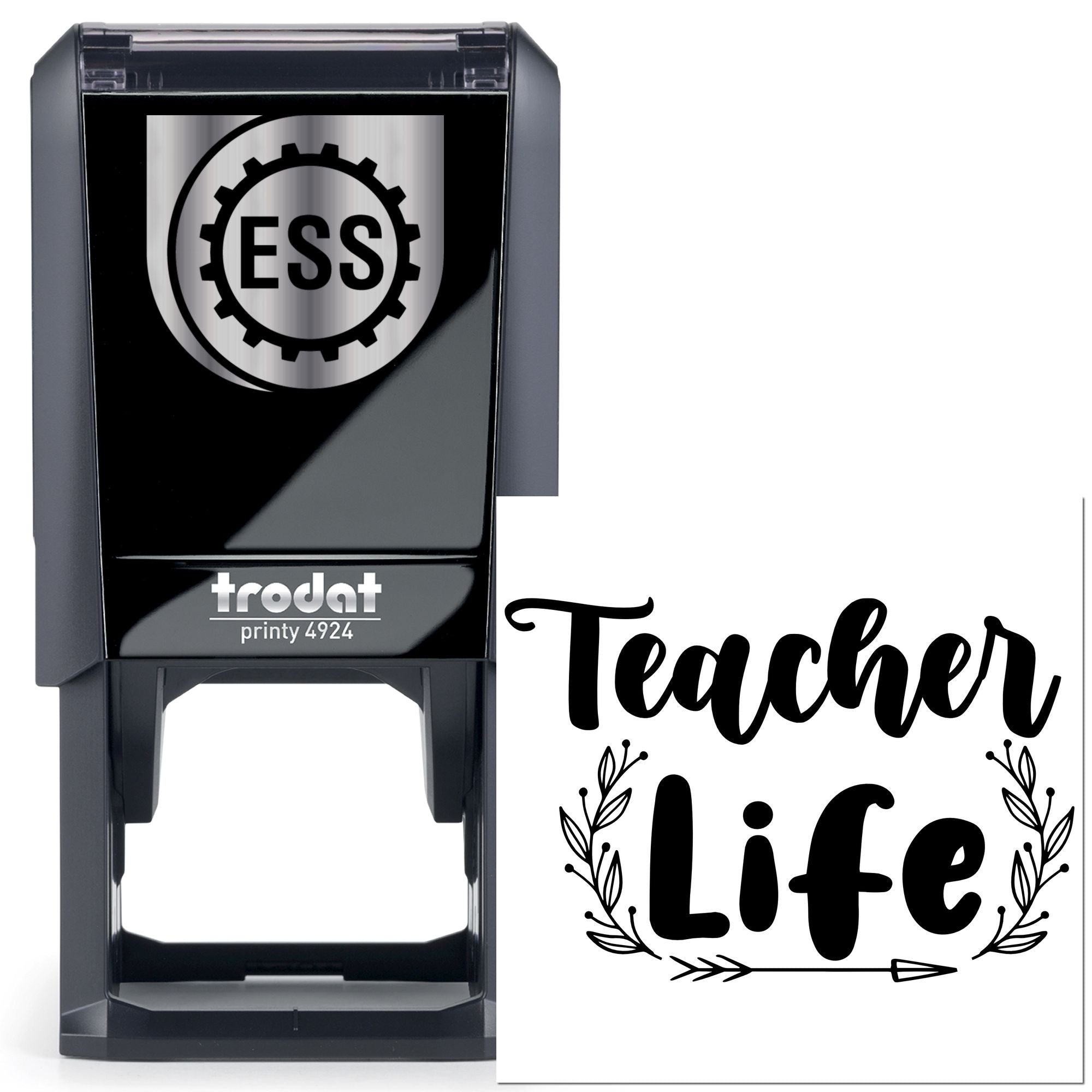 Self-Inking Teacher Life Party Favor Stamp