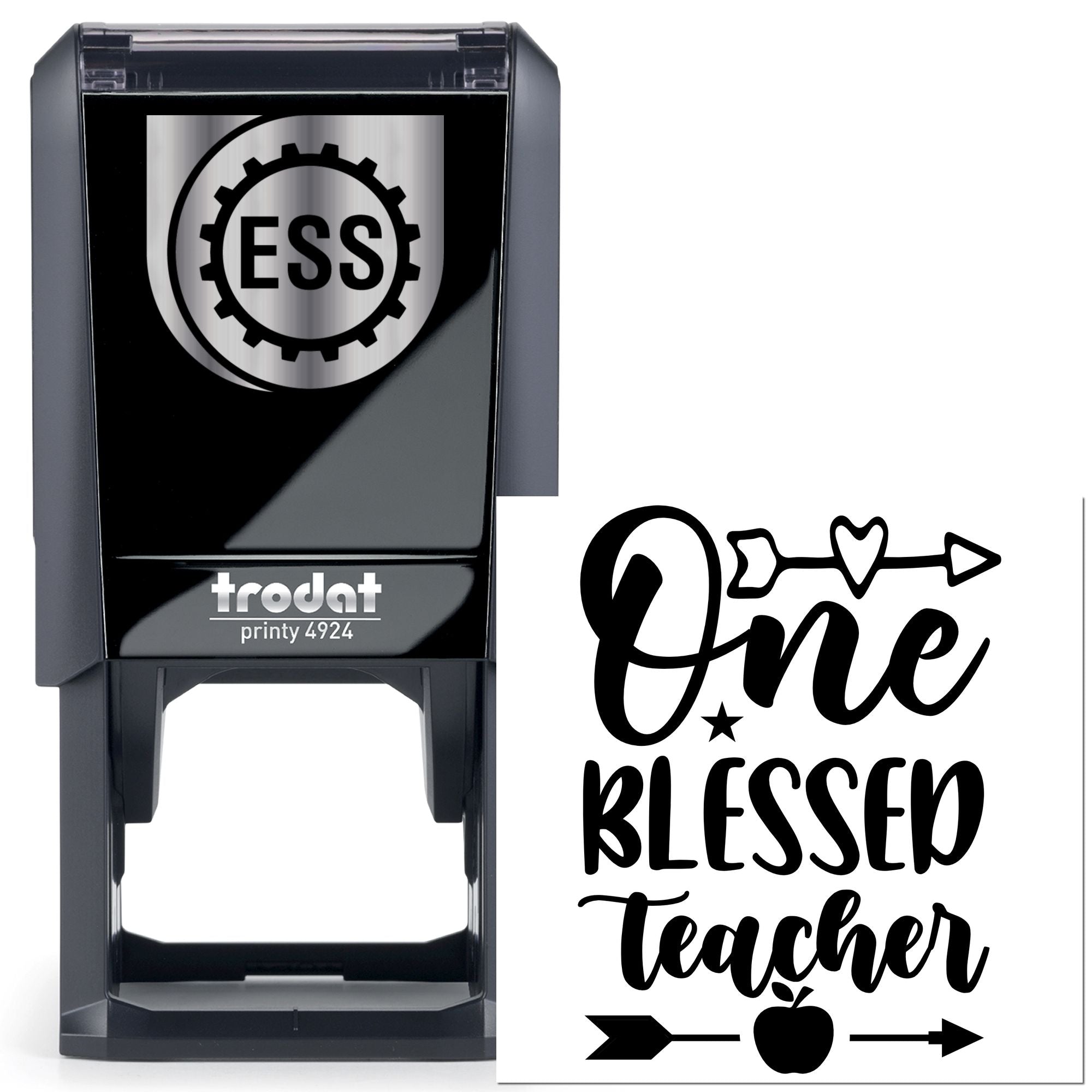 Self-Inking Blessed Teacher Craft Stamp