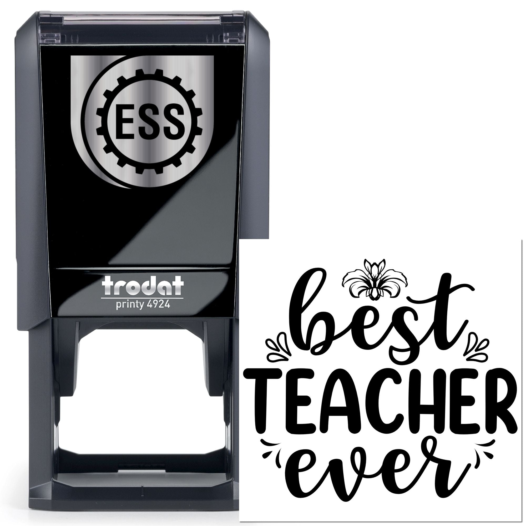 Self-Inking Best Teacher Scrapbooking Stamp